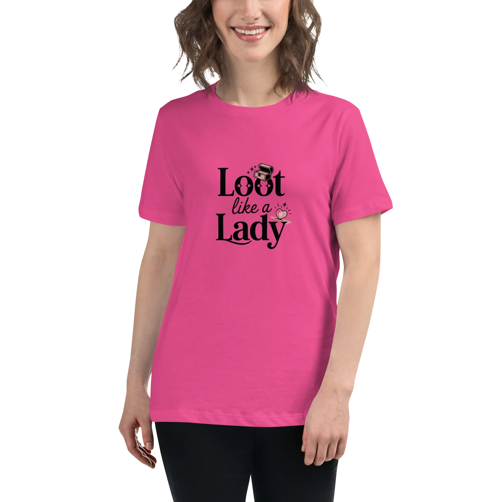 Loot Like a Lady Shirt – Red Gamer Girl Tee - RaZits