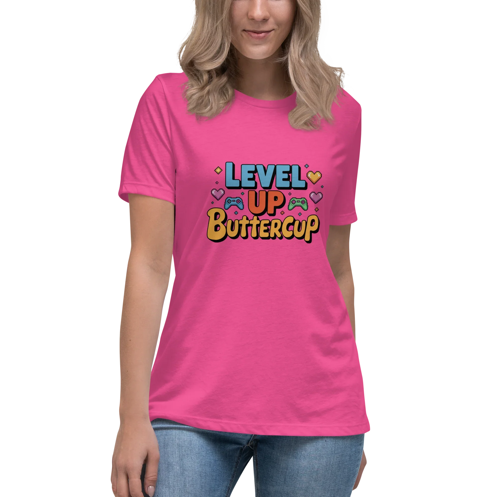 Level Up Buttercup Shirt – Cute Gamer Girl Tee - RaZits