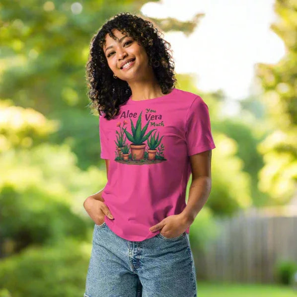 Aloe You Vera Much Tee – Funny Succulent Graphic T-Shirt - RaZits