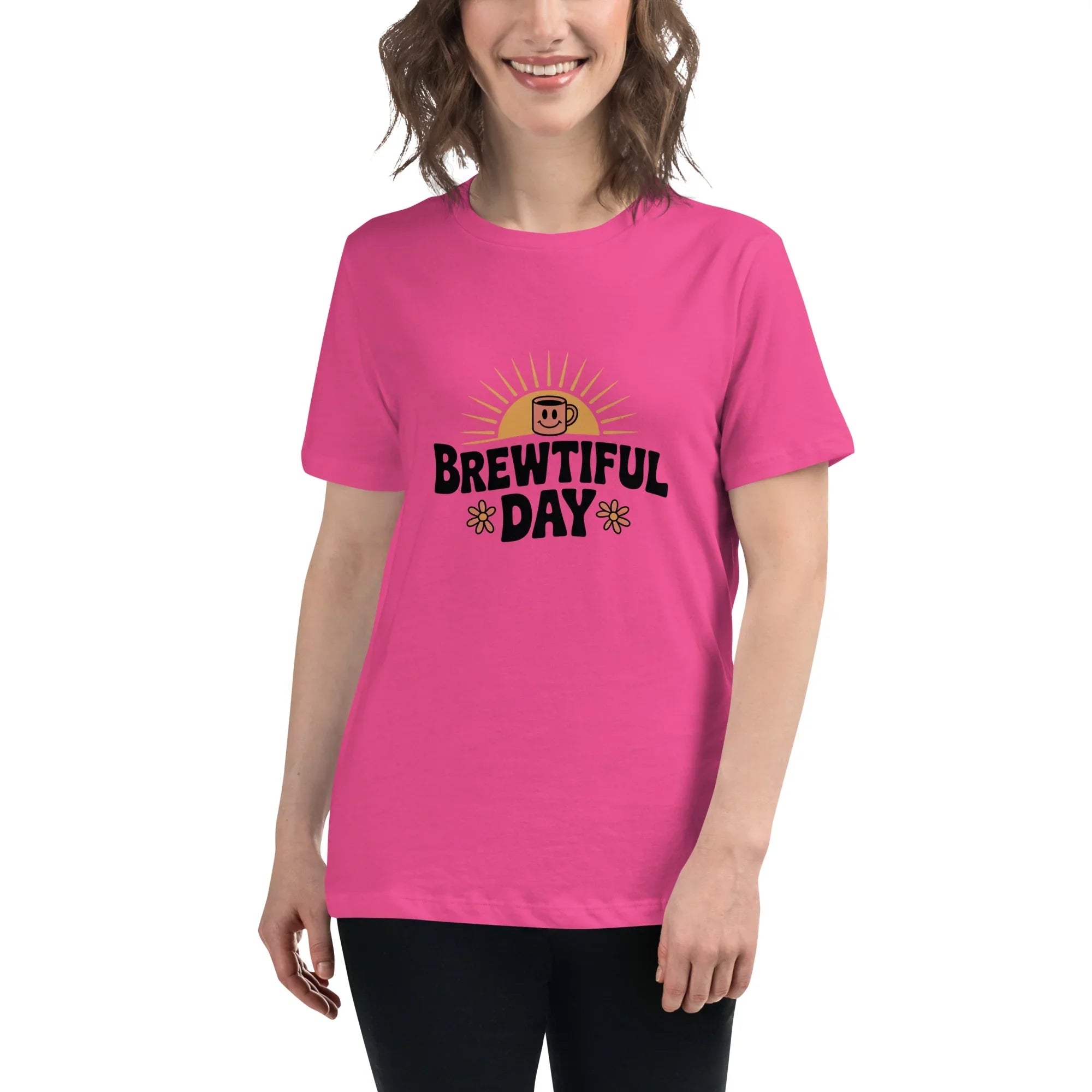 Brewtiful Day Sunrise Coffee Tee - RaZits