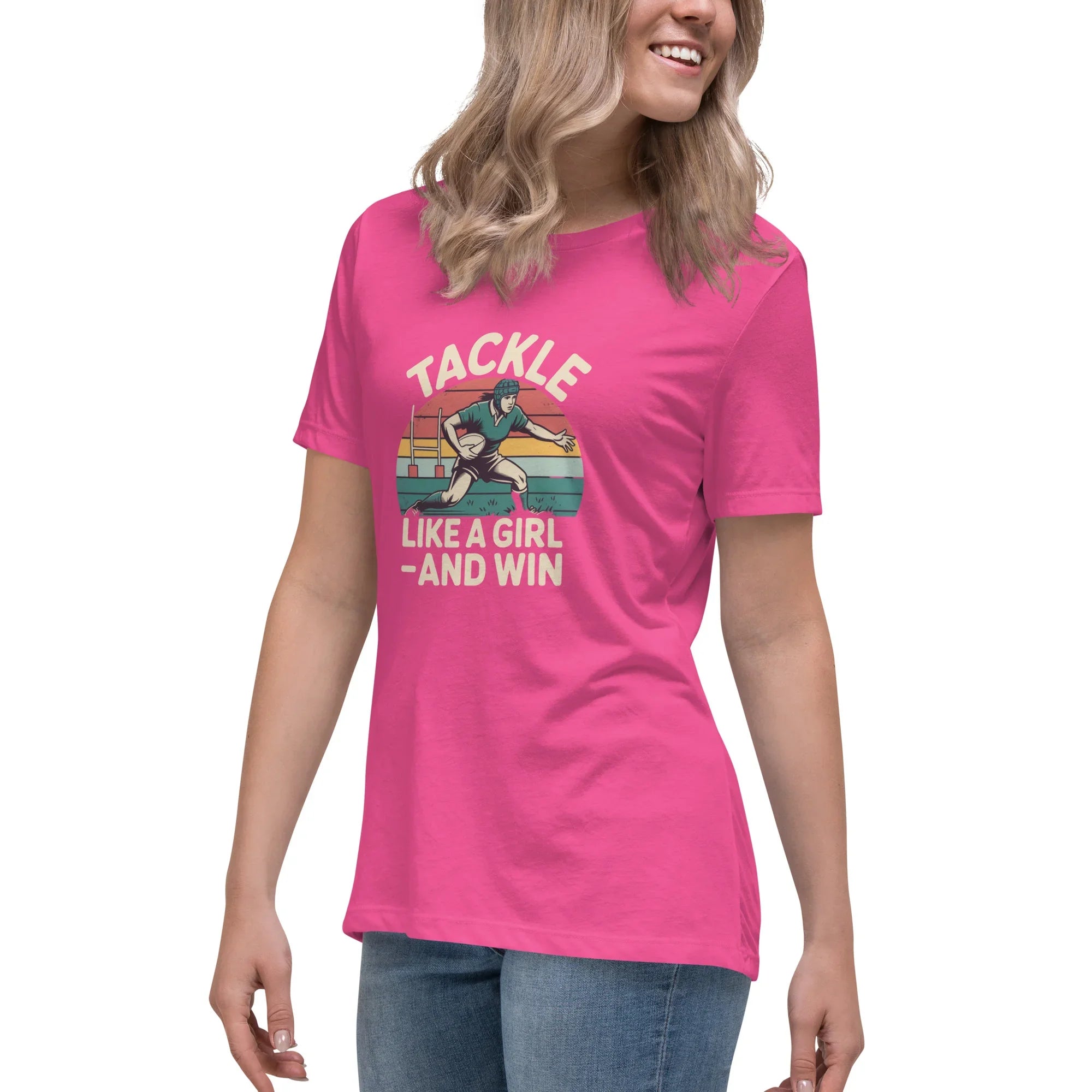 Tackle Like a Girl Tee – Win Bold Rugby Style - RaZits