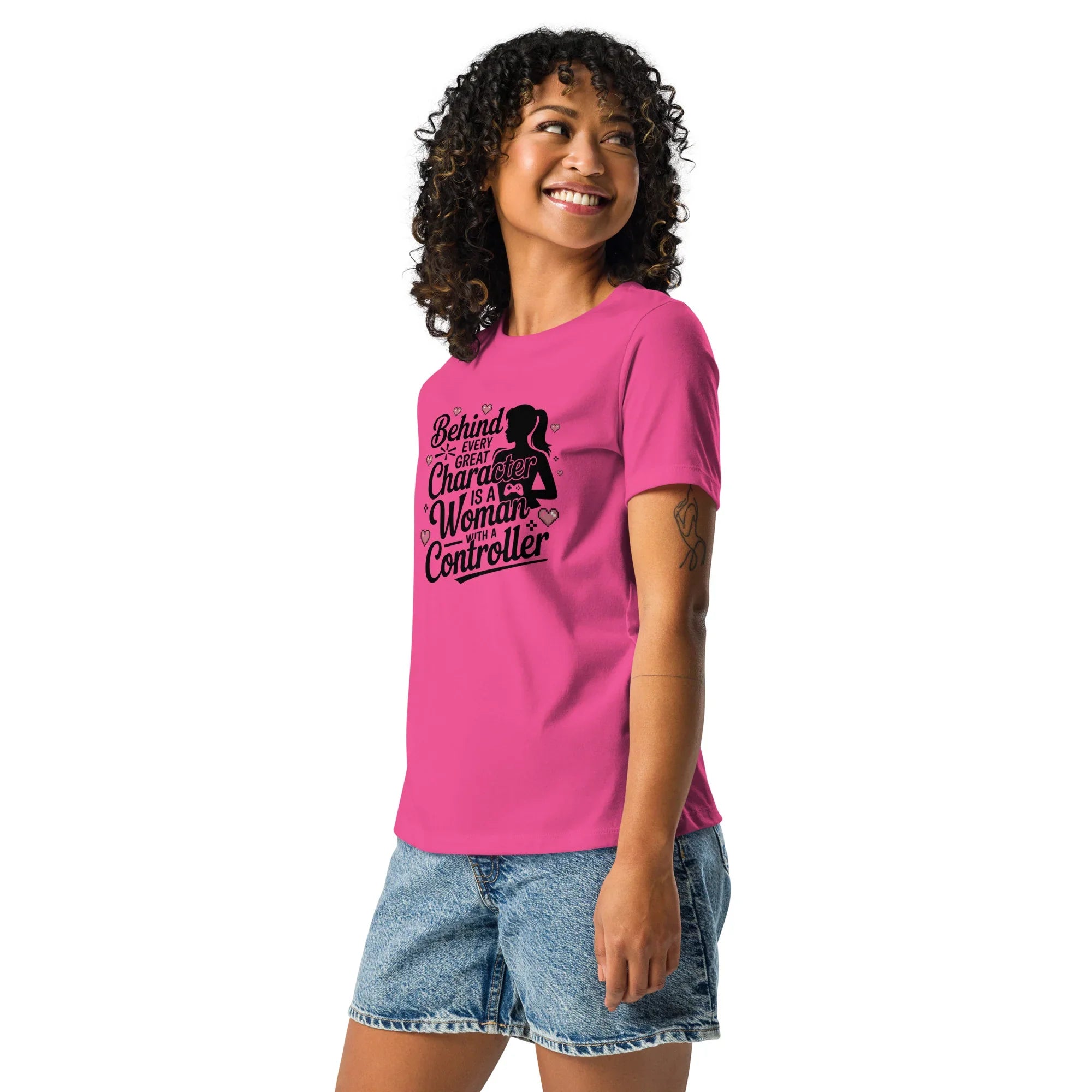 Behind Every Great Character Tee – Gamer Girl Shirt - RaZits