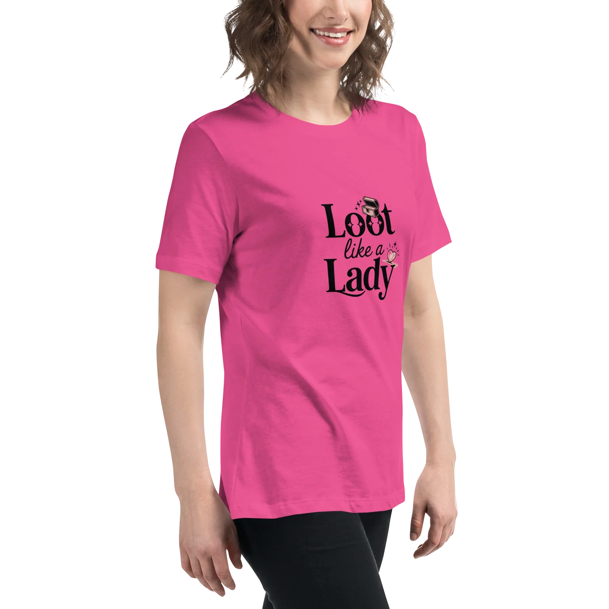 Loot Like a Lady Shirt – Red Gamer Girl Tee - RaZits