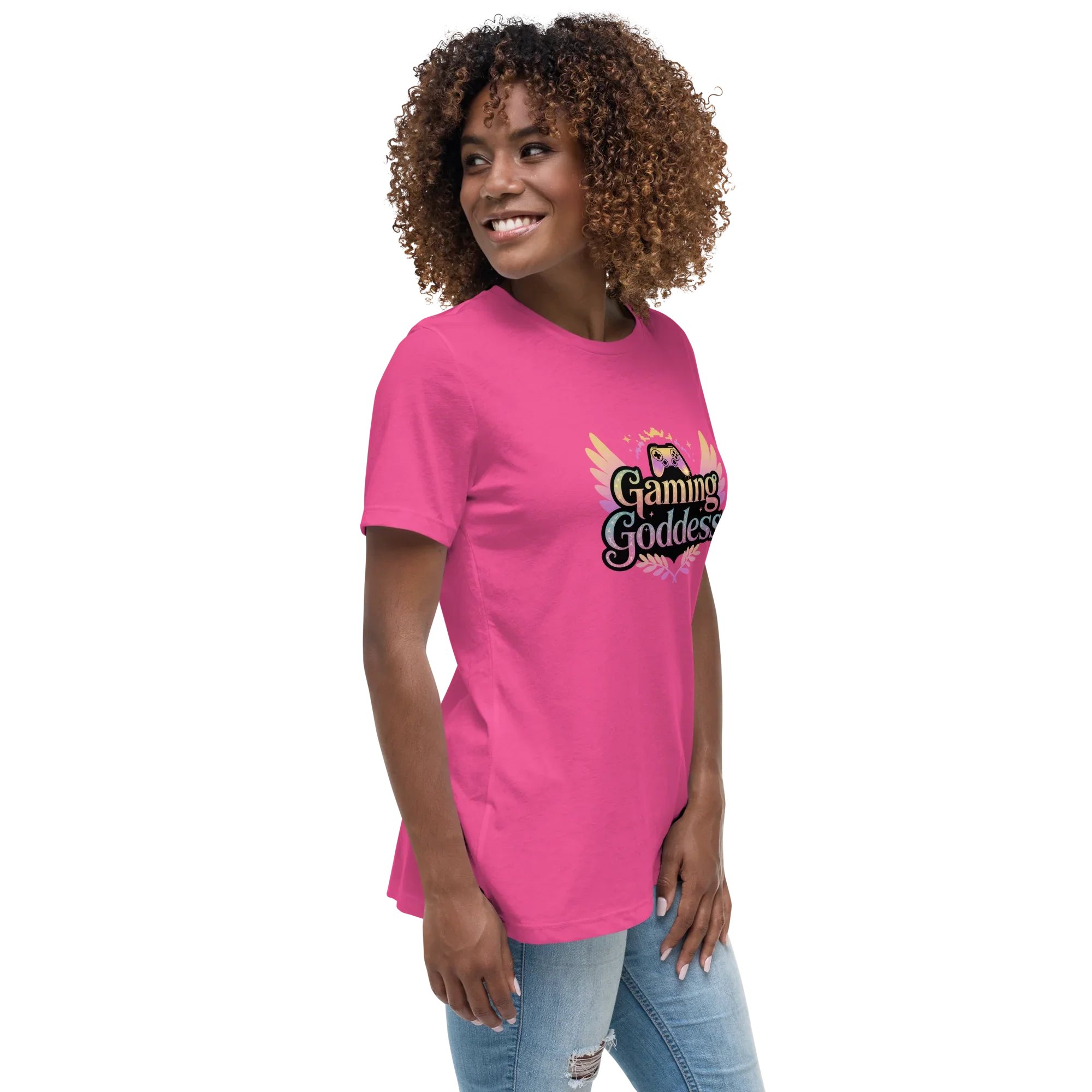 Gaming Goddess Tee – Winged Gamer Girl Shirt - RaZits