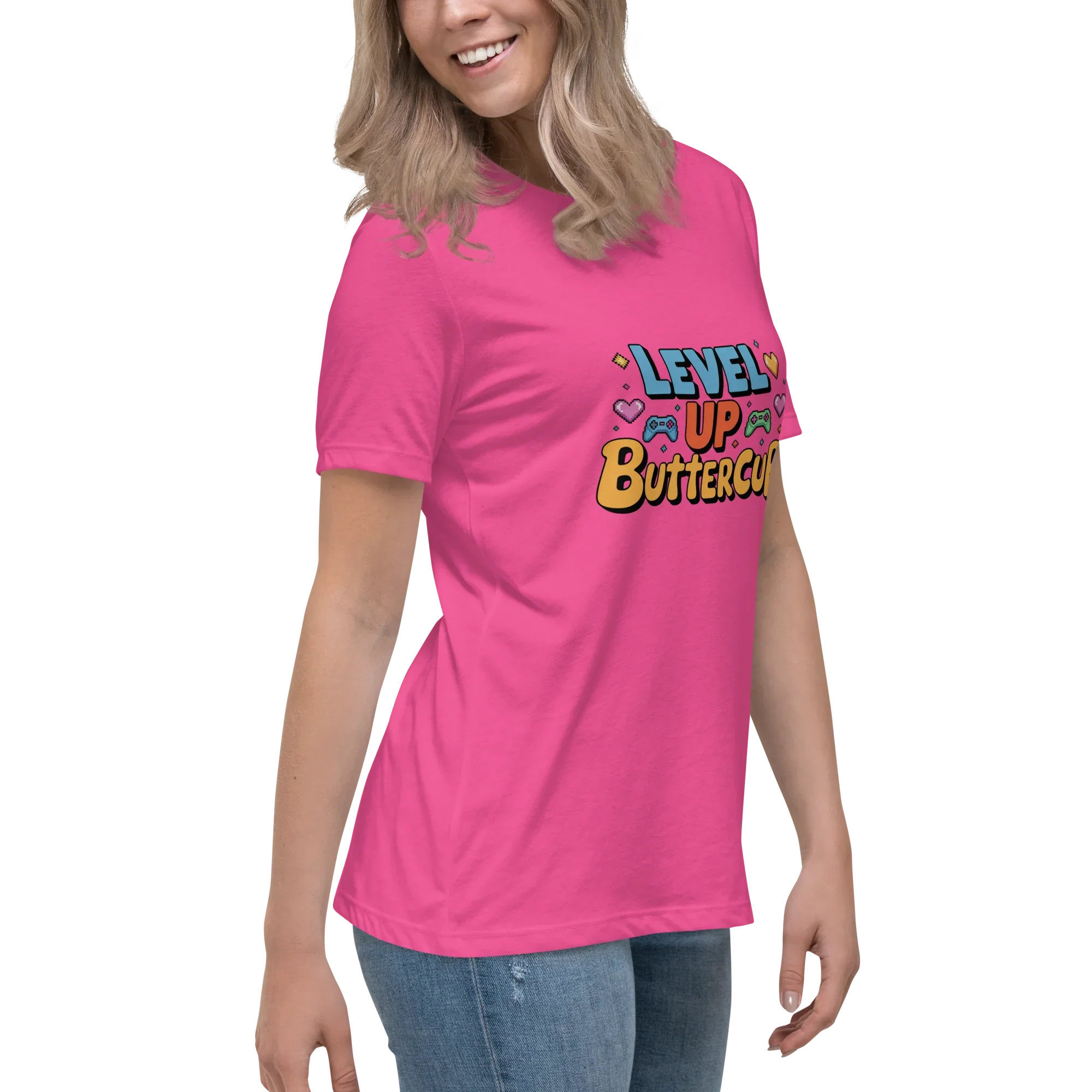 Level Up Buttercup Shirt – Cute Gamer Girl Tee - RaZits