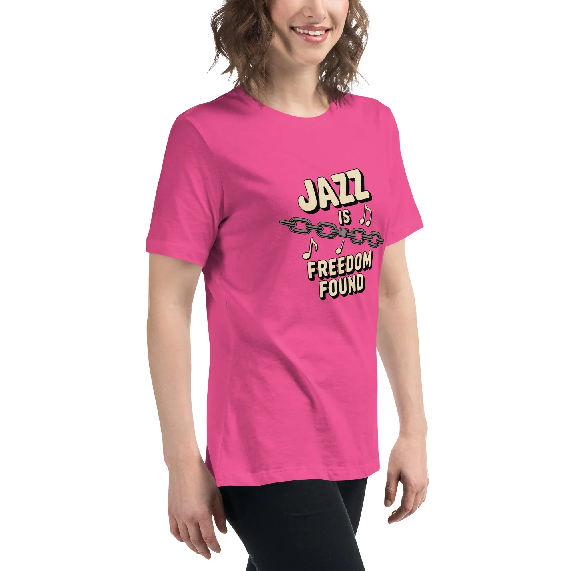 Jazz Is Freedom Found – Relaxed Fit Cotton Tee - RaZits
