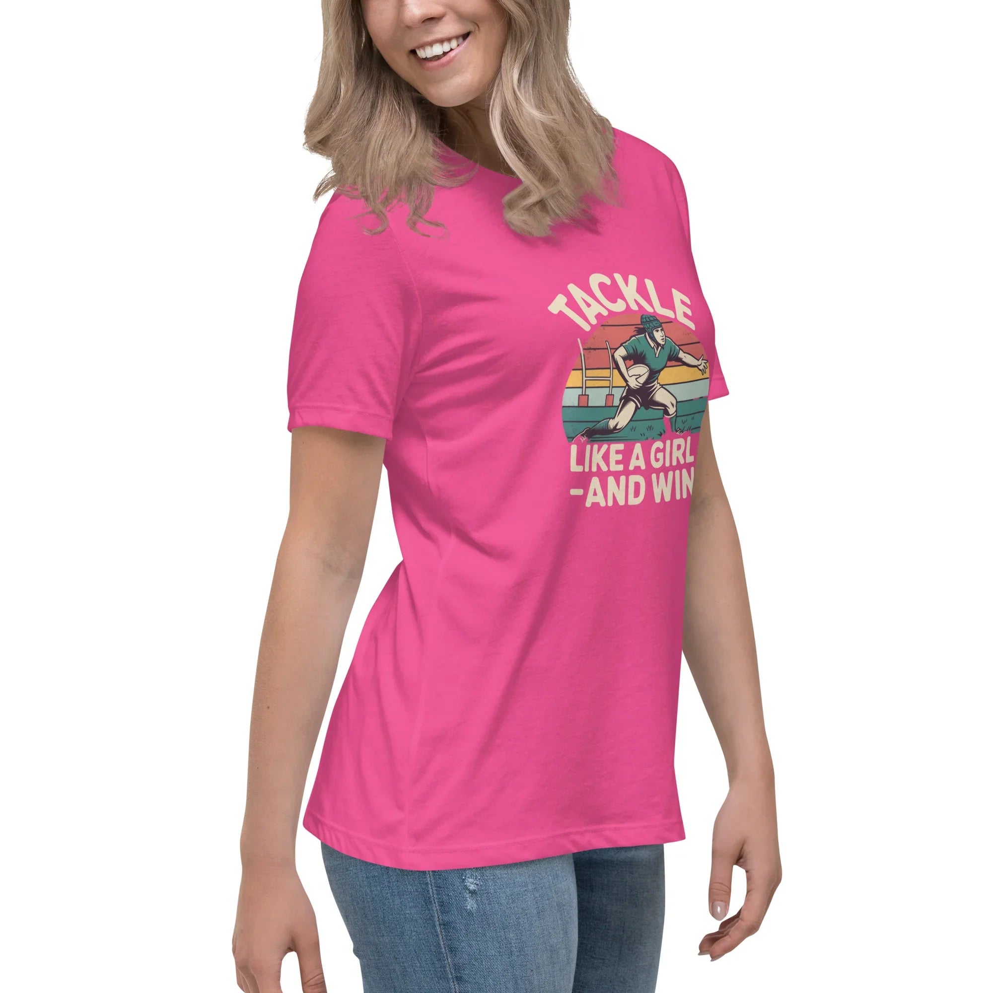 Tackle Like a Girl Tee – Win Bold Rugby Style - RaZits