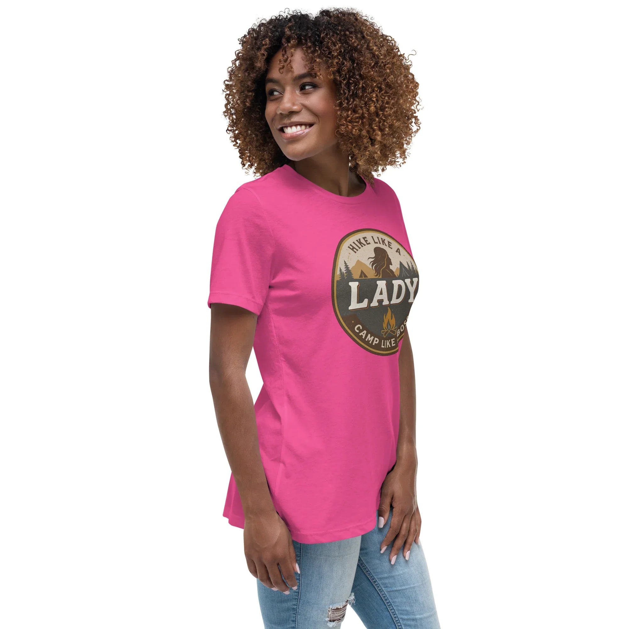 Camp Like a Boss Tee – Hike Like a Lady Graphic Shirt - RaZits