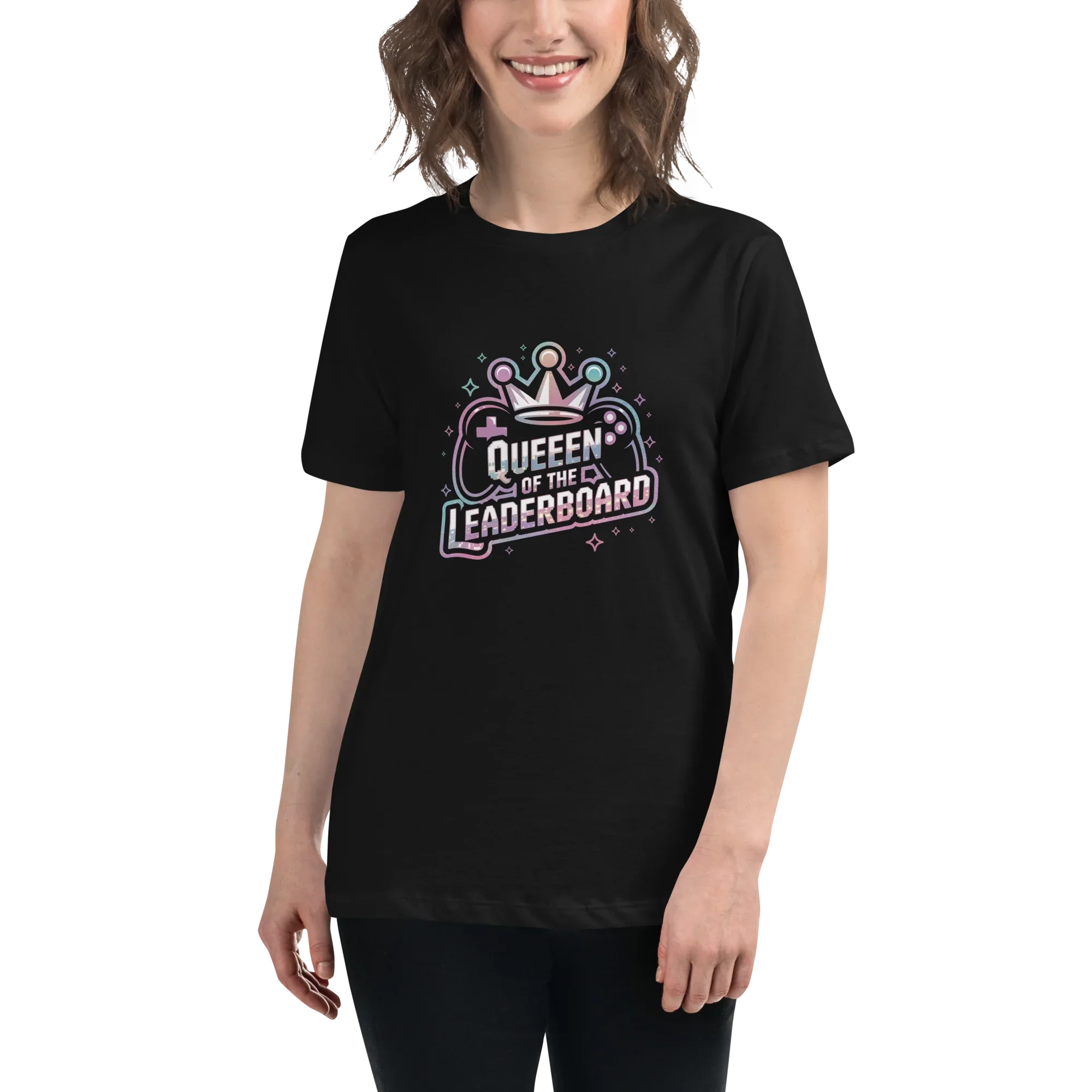 Queen of the Leaderboard Shirt – Gamer Girl Tee - RaZits