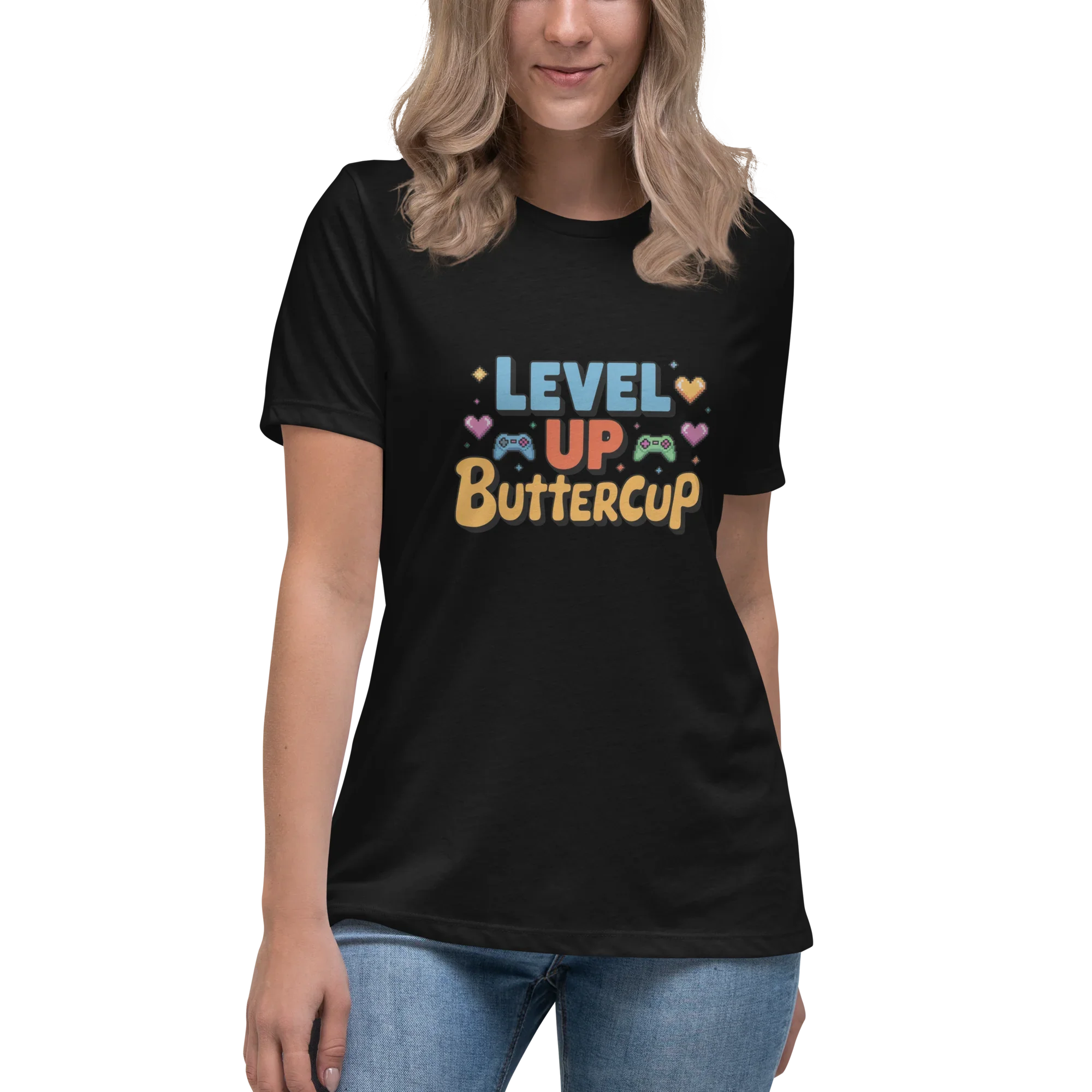 Level Up Buttercup Shirt – Cute Gamer Girl Tee - RaZits