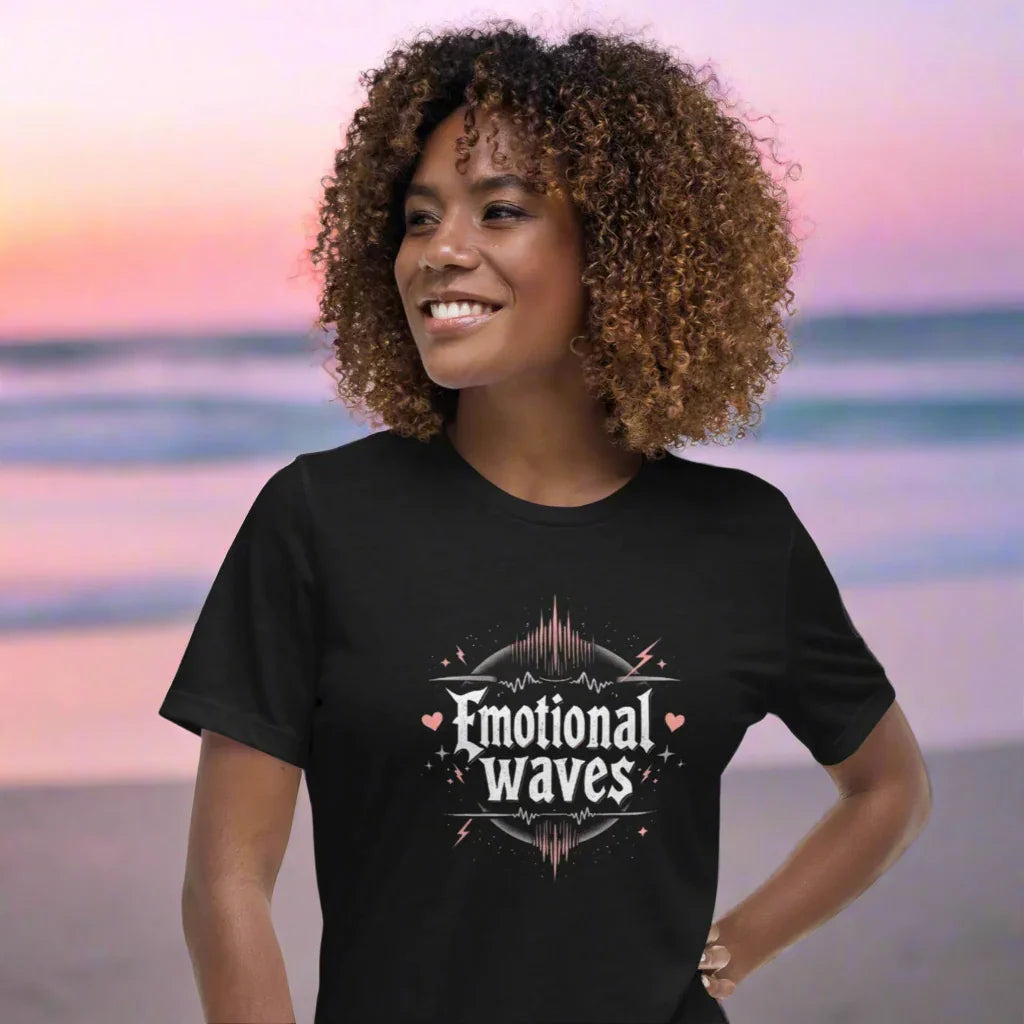 Emotional Waves Tee – Abstract Fluid Art Shirt - RaZits