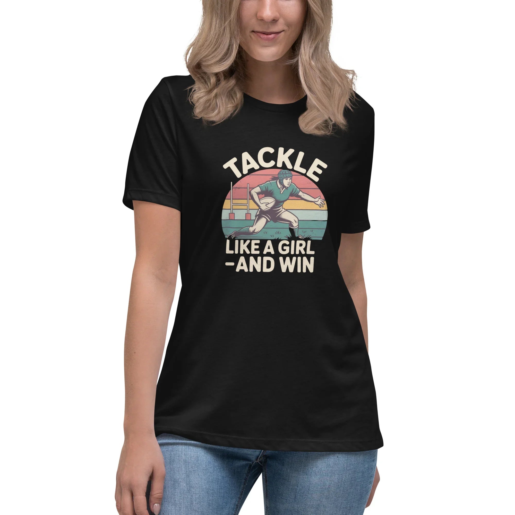 Tackle Like a Girl Tee – Win Bold Rugby Style - RaZits