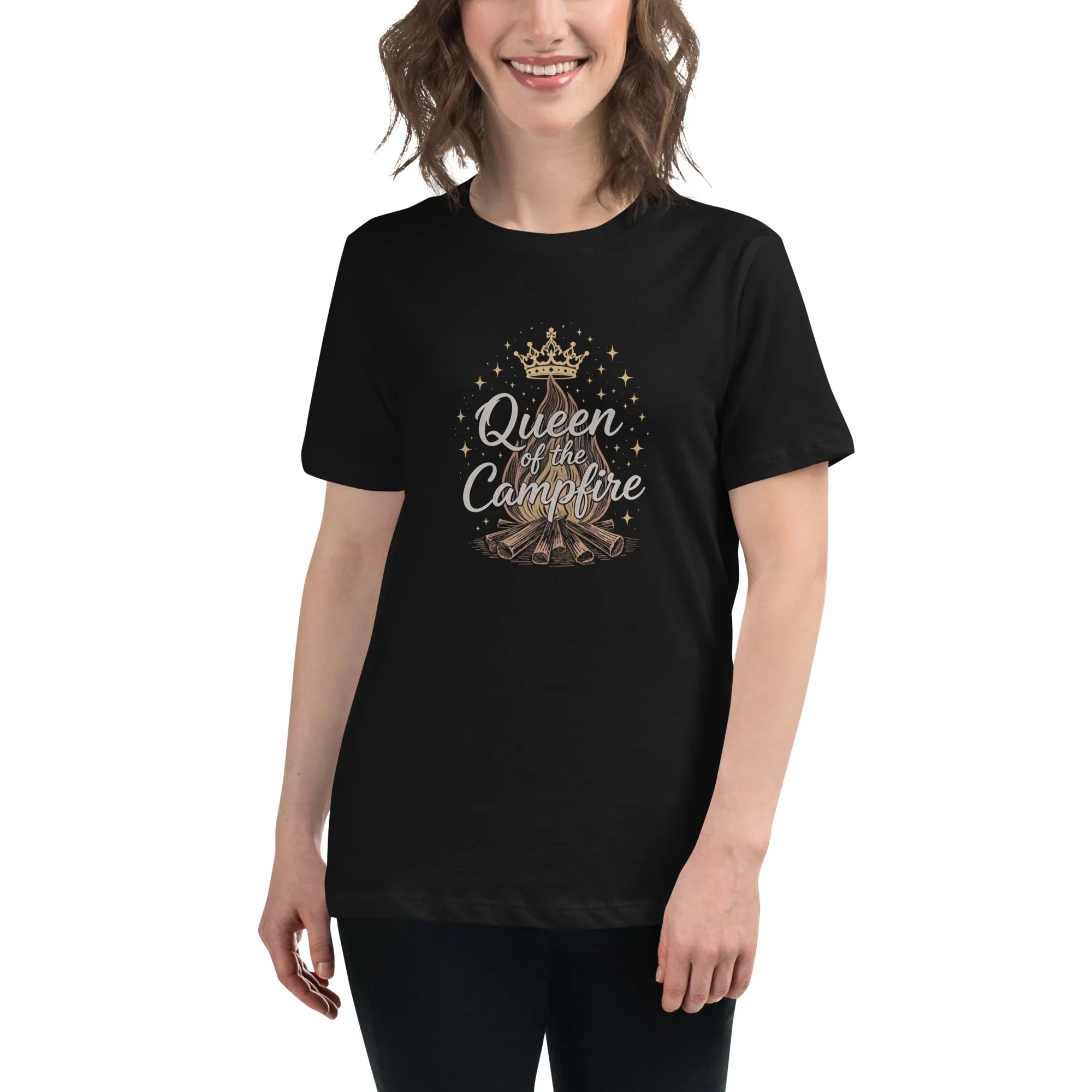 Queen of the Campfire Tee – Outdoor Art Shirt - RaZits