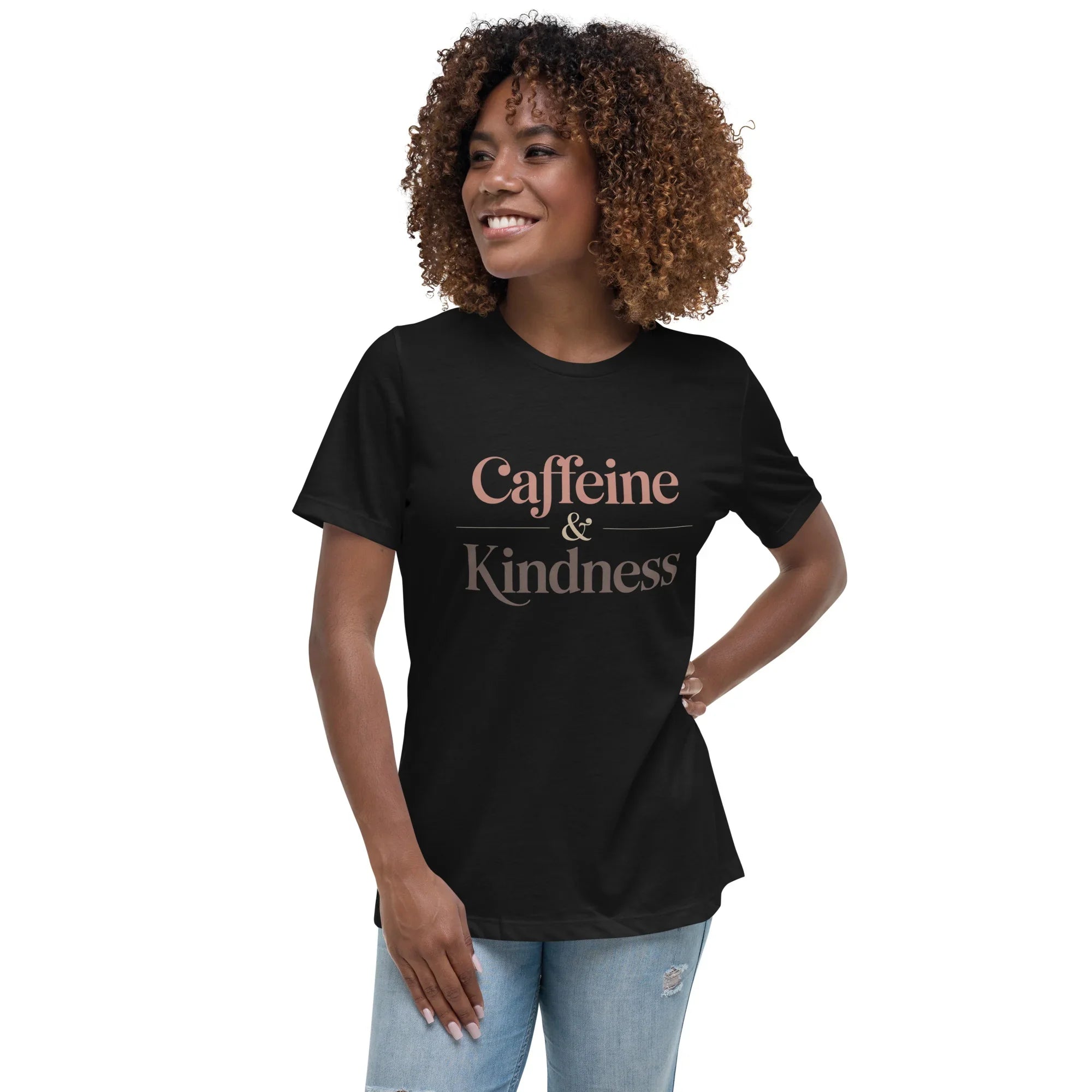 Caffeine & Kindness Minimalist Tee - RaZits