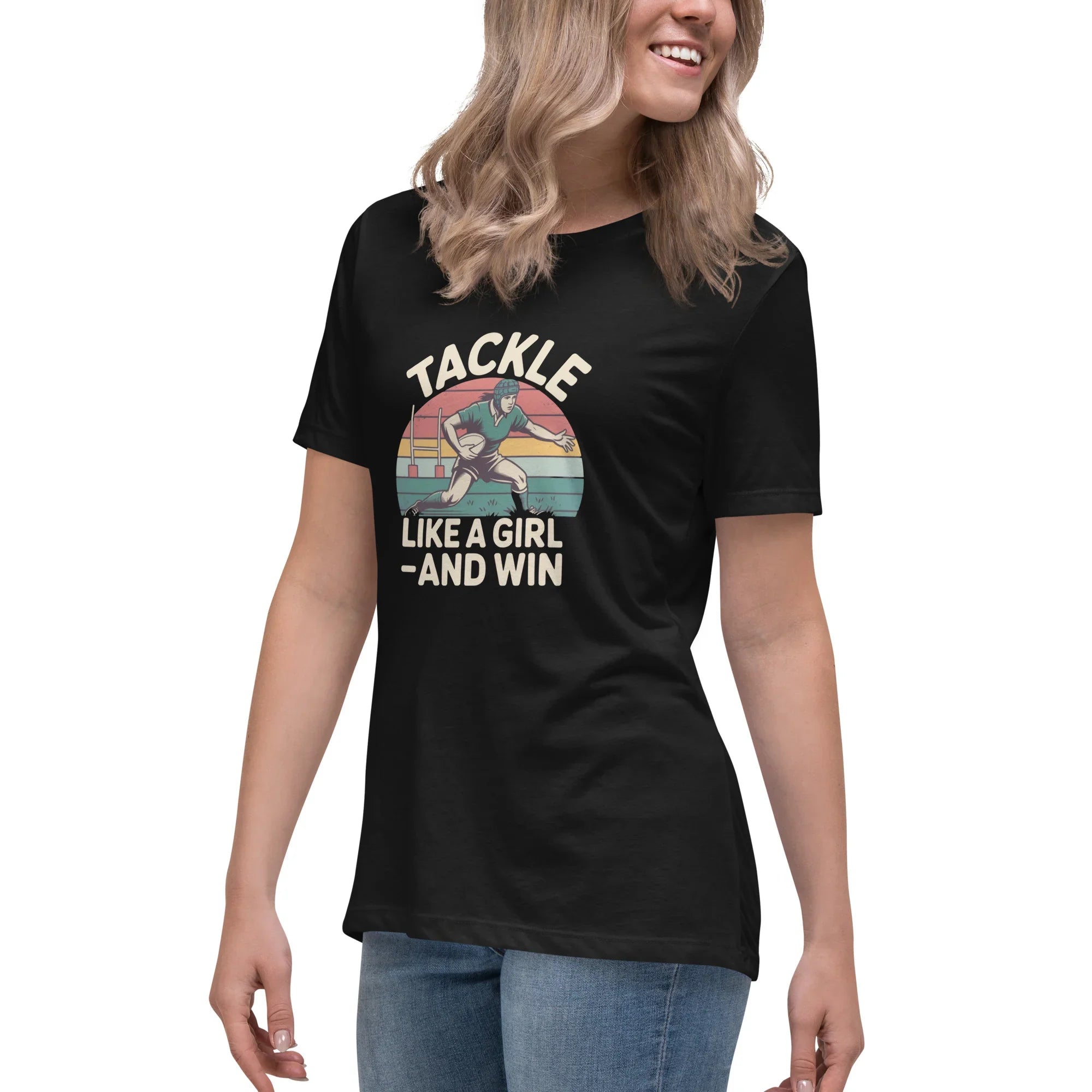 Tackle Like a Girl Tee – Win Bold Rugby Style - RaZits