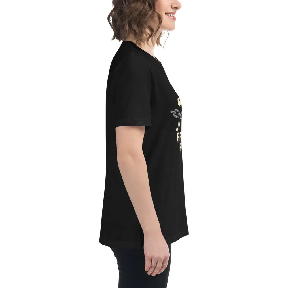 Jazz Is Freedom Found – Relaxed Fit Cotton Tee - RaZits