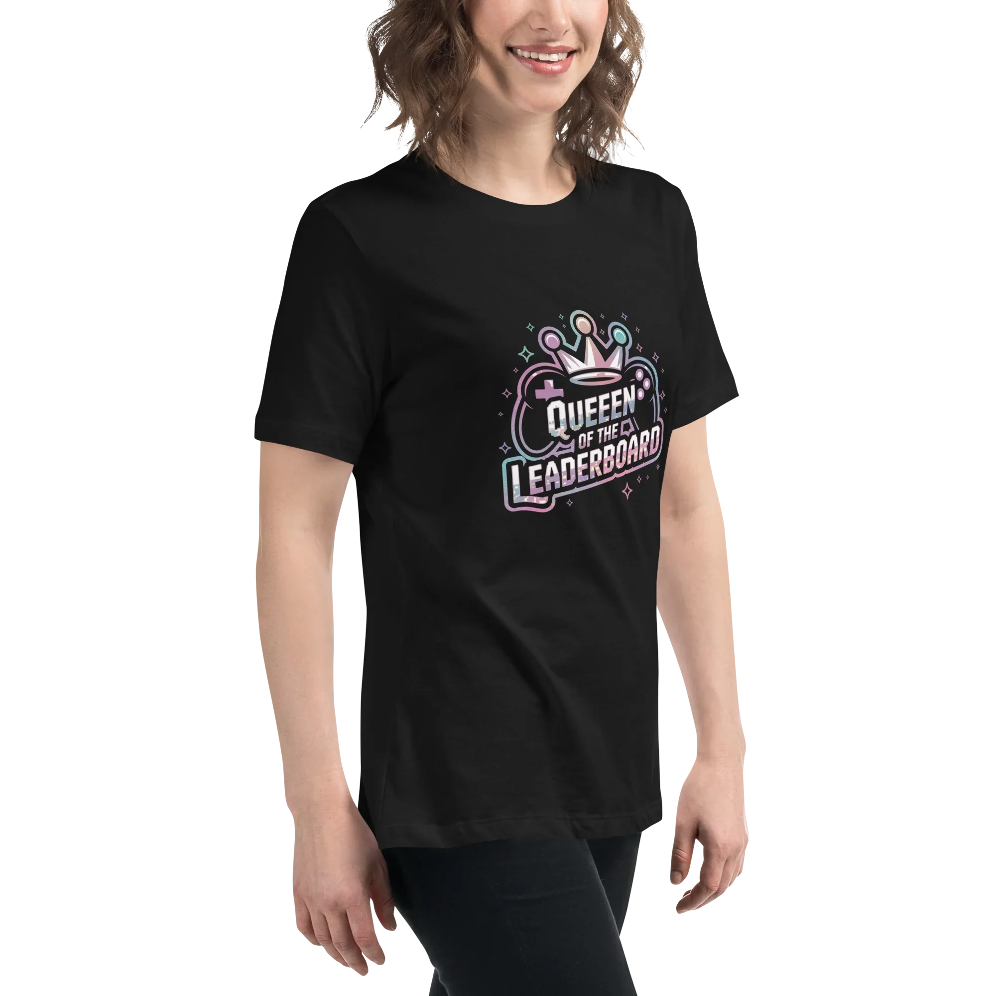 Queen of the Leaderboard Shirt – Gamer Girl Tee - RaZits