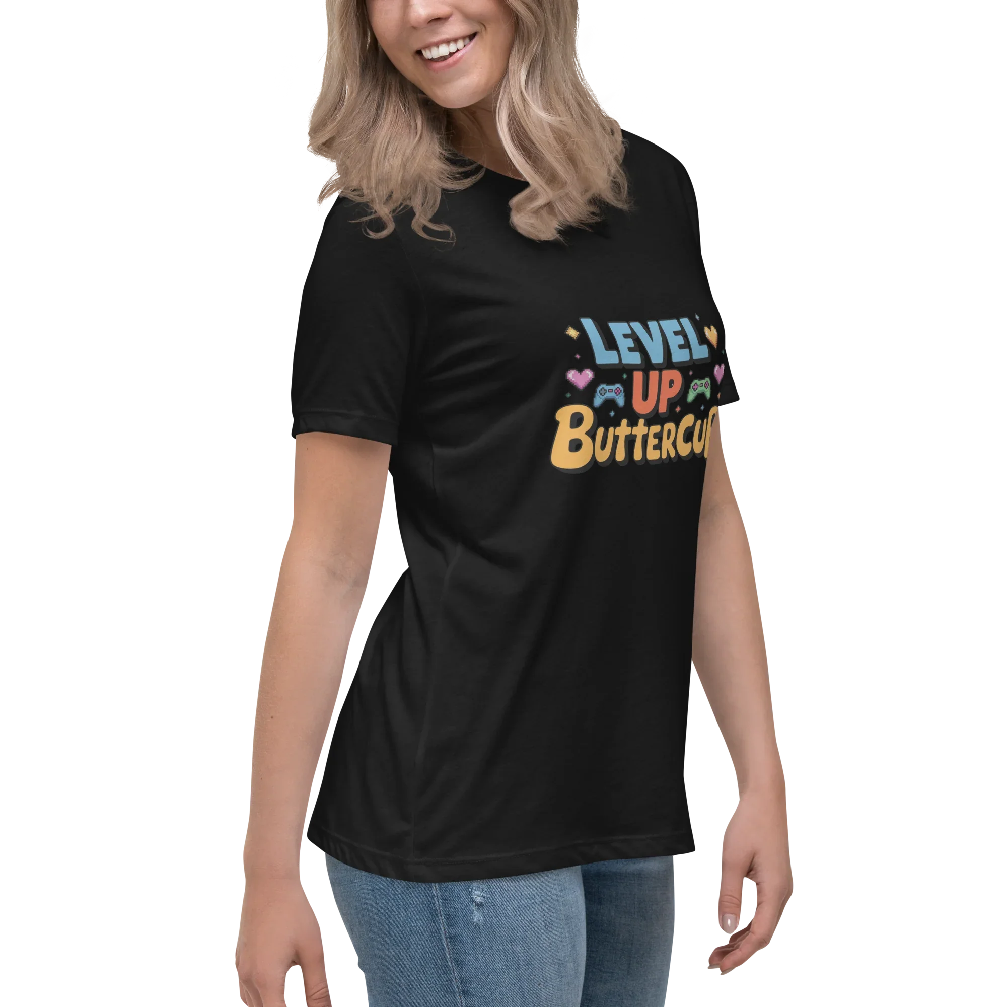 Level Up Buttercup Shirt – Cute Gamer Girl Tee - RaZits