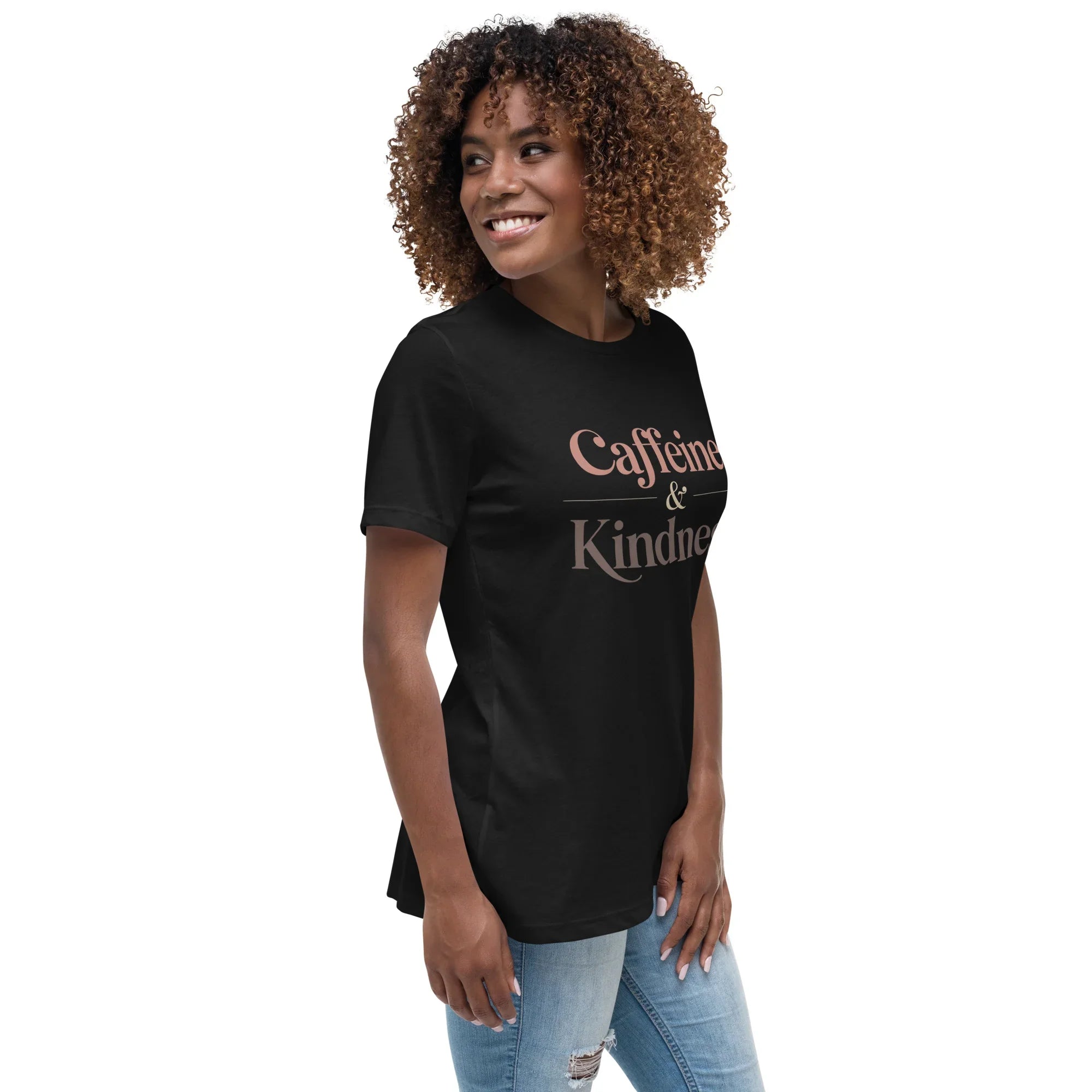 Caffeine & Kindness Minimalist Tee - RaZits