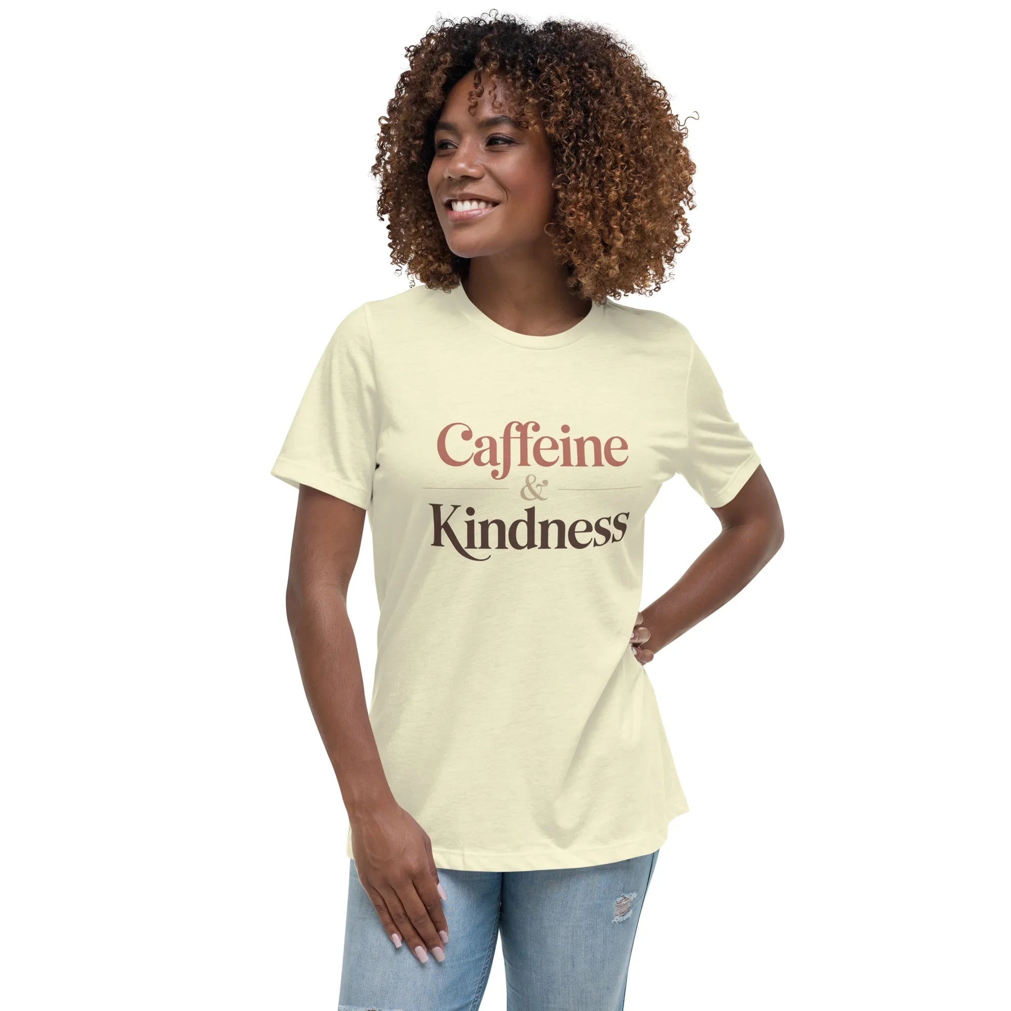 Caffeine & Kindness Minimalist Tee - RaZits