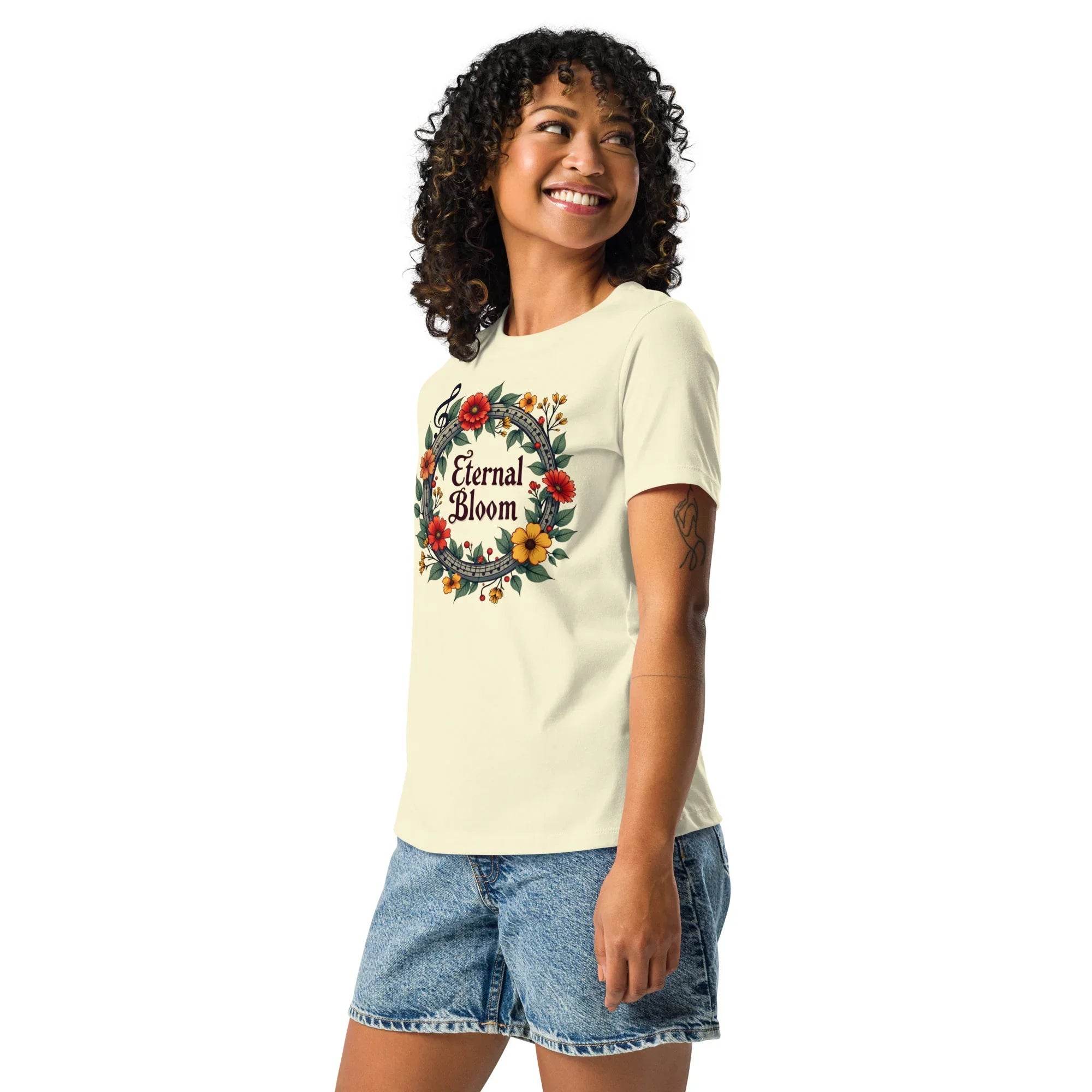 Eternal Bloom Tee – Digital Floral Glow Shirt - RaZits