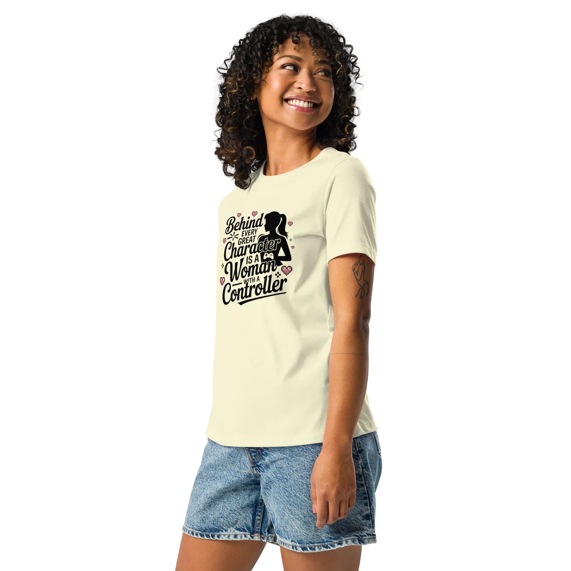 Behind Every Great Character Tee – Gamer Girl Shirt - RaZits
