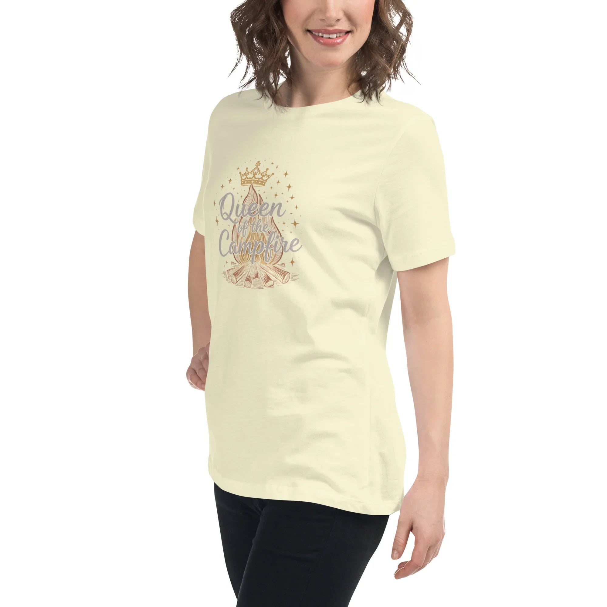 Queen of the Campfire Tee – Outdoor Art Shirt - RaZits