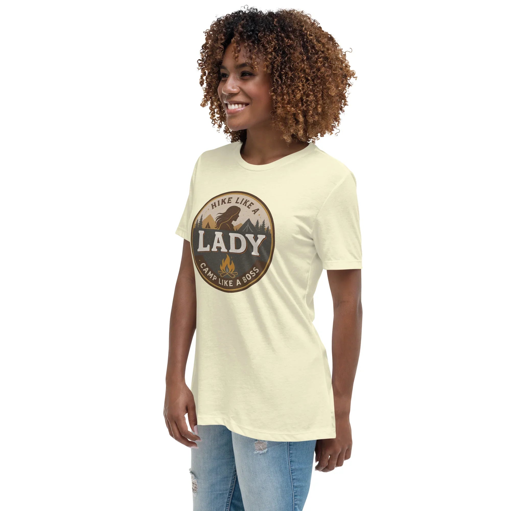 Camp Like a Boss Tee – Hike Like a Lady Graphic Shirt - RaZits