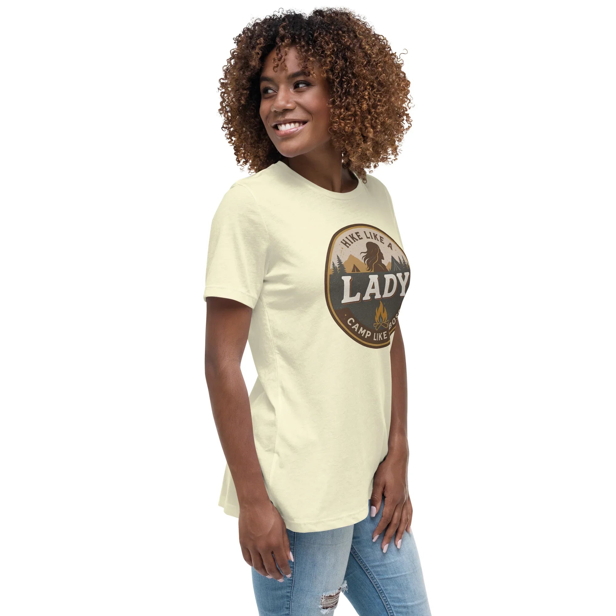 Camp Like a Boss Tee – Hike Like a Lady Graphic Shirt - RaZits
