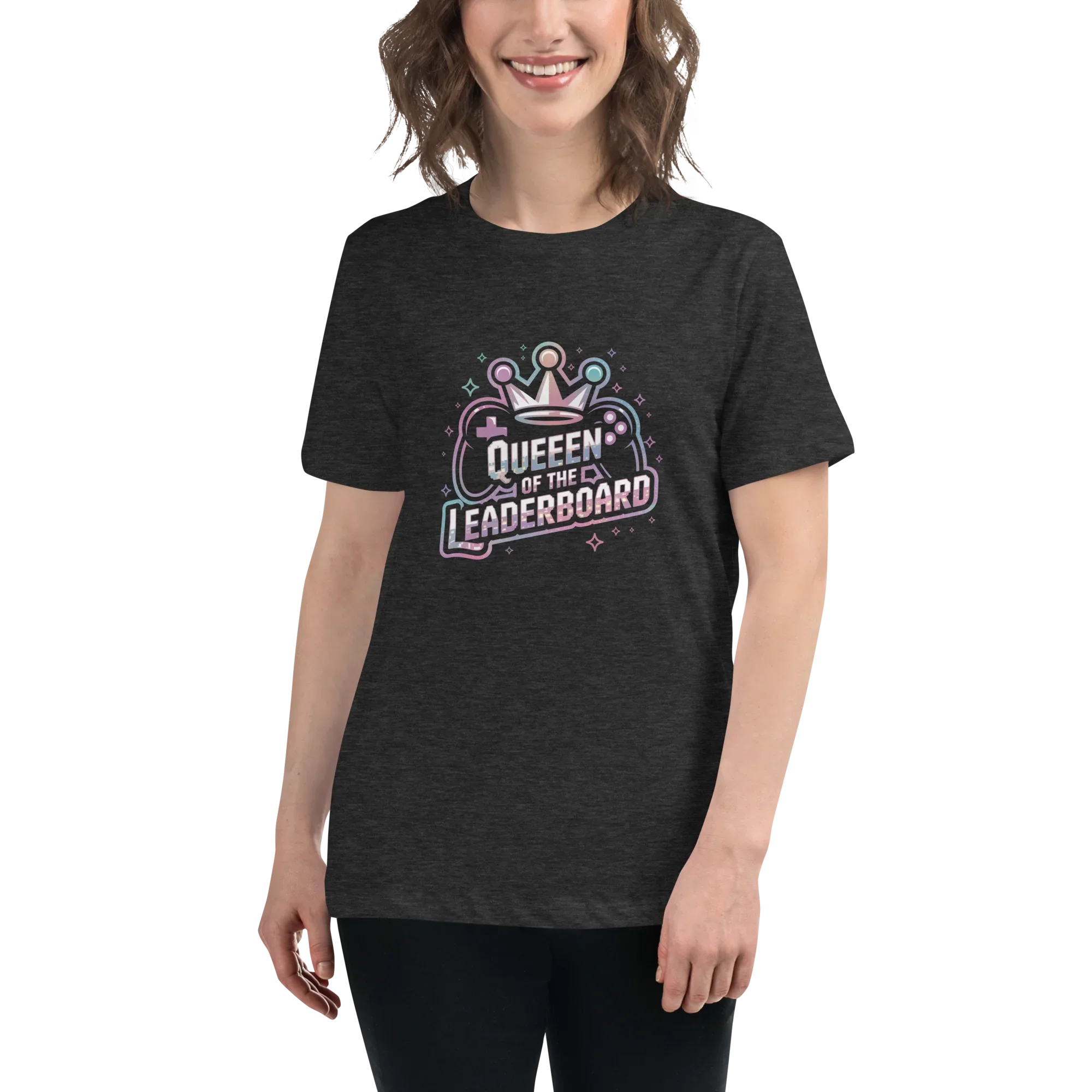Queen of the Leaderboard Shirt – Gamer Girl Tee - RaZits