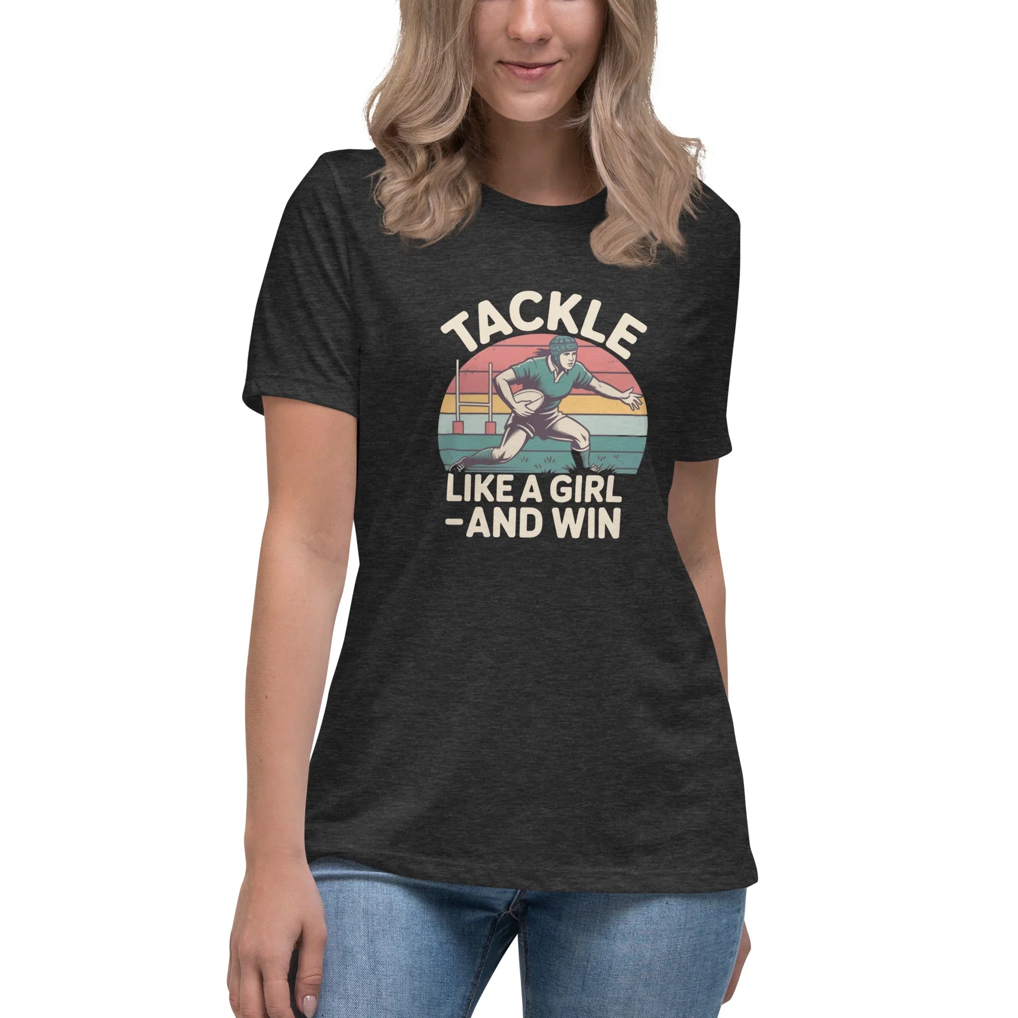 Tackle Like a Girl Tee – Win Bold Rugby Style - RaZits
