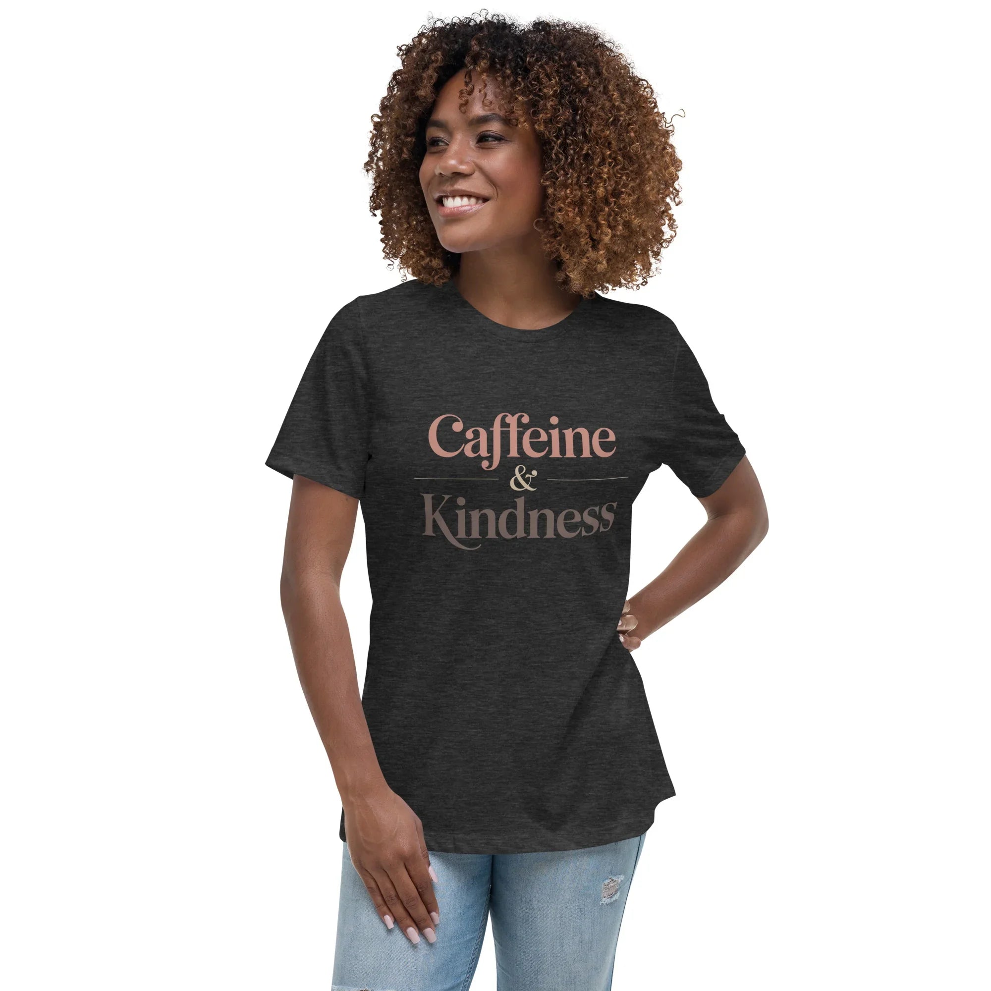 Caffeine & Kindness Minimalist Tee - RaZits
