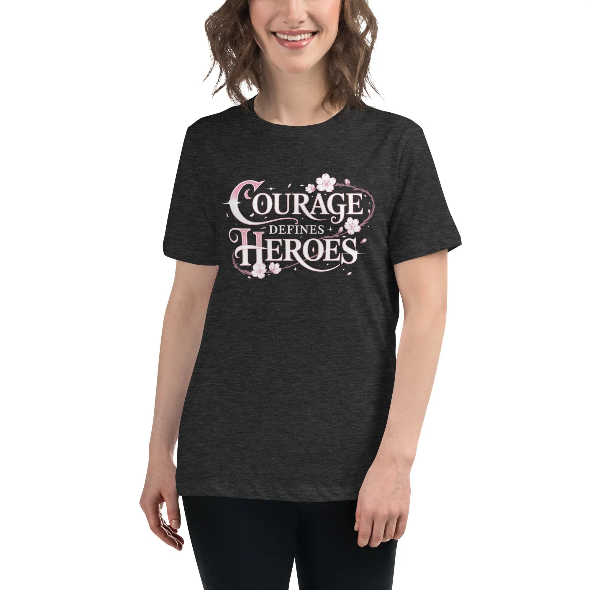 Courage Defines Heroes – JRPG Sakura T-Shirt - RaZits