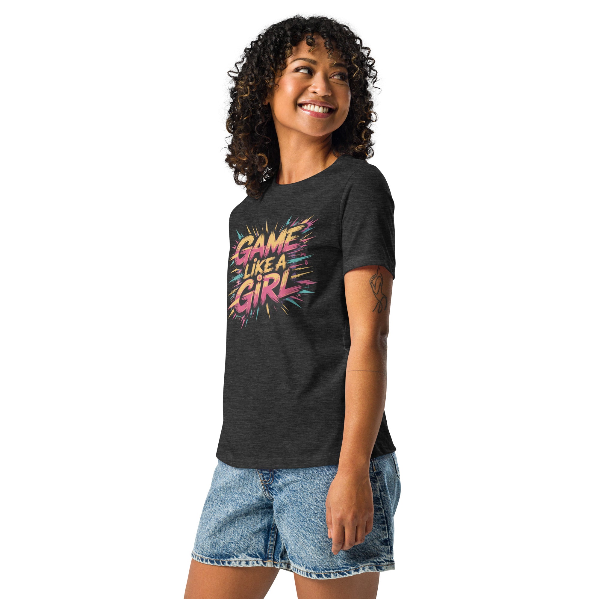Game Like a Girl Shirt – Bold Neon Gamer Tee - RaZits