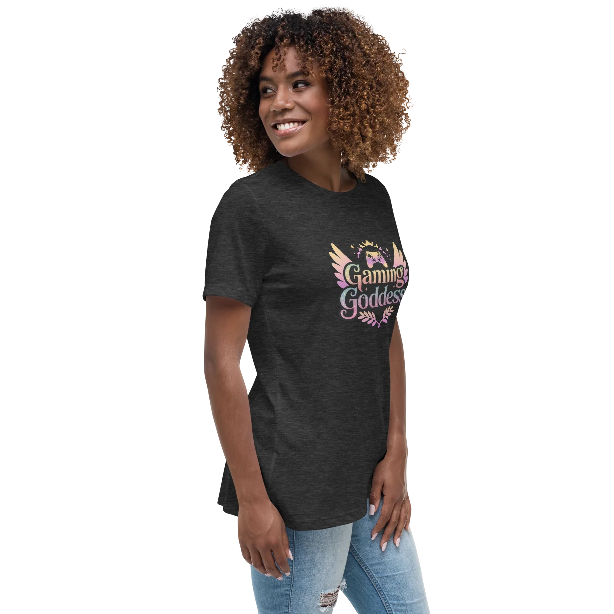 Gaming Goddess Tee – Winged Gamer Girl Shirt - RaZits