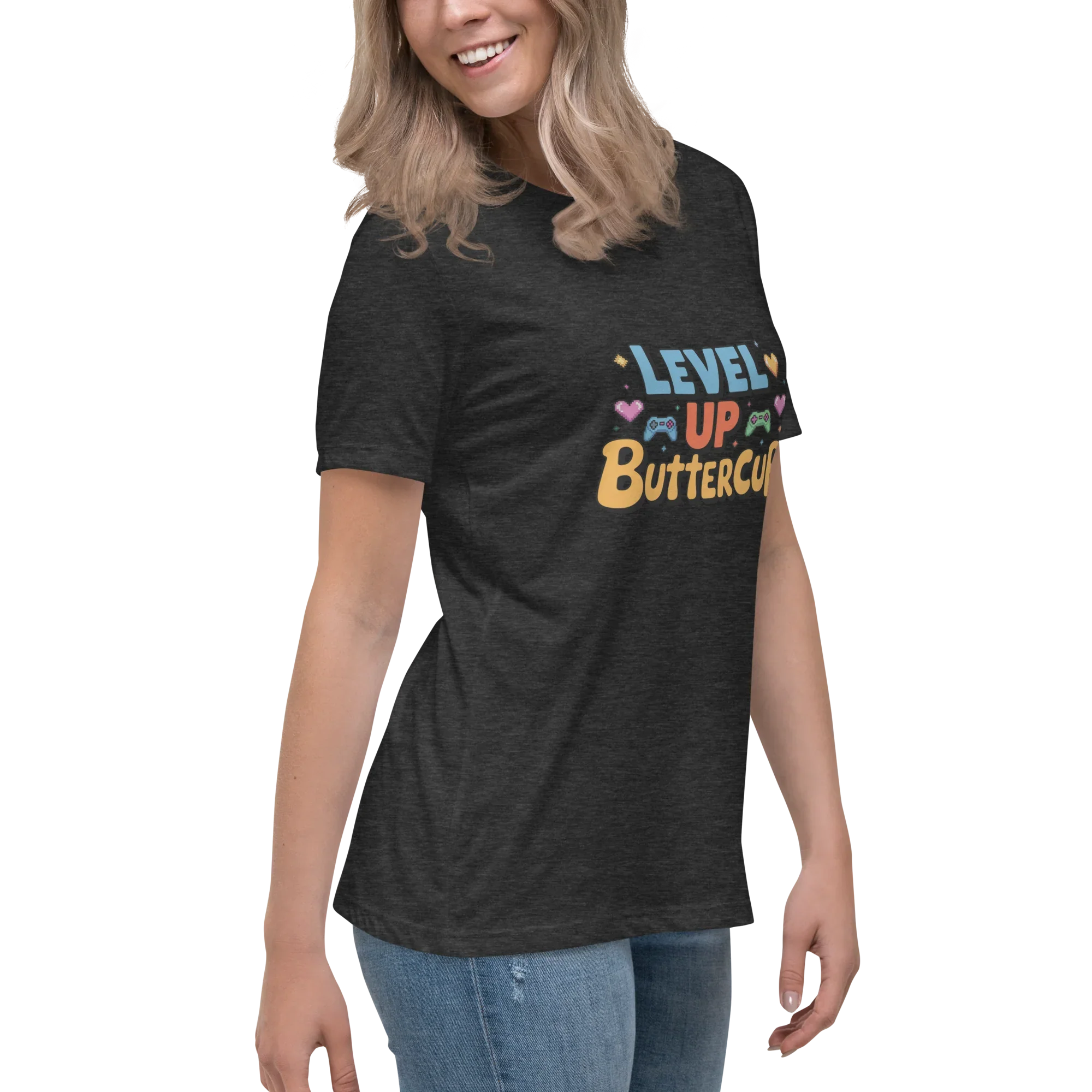 Level Up Buttercup Shirt – Cute Gamer Girl Tee - RaZits