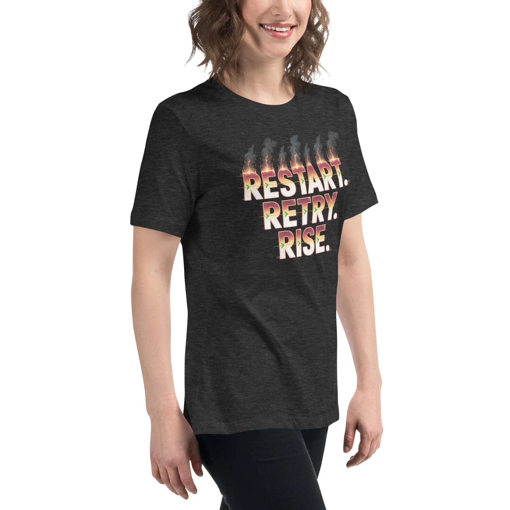 Restart Retry Rise - Rogue Like Action T-Shirt - RaZits