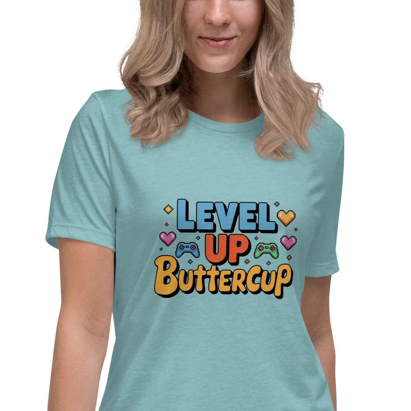 Level Up Buttercup Shirt – Cute Gamer Girl Tee - RaZits
