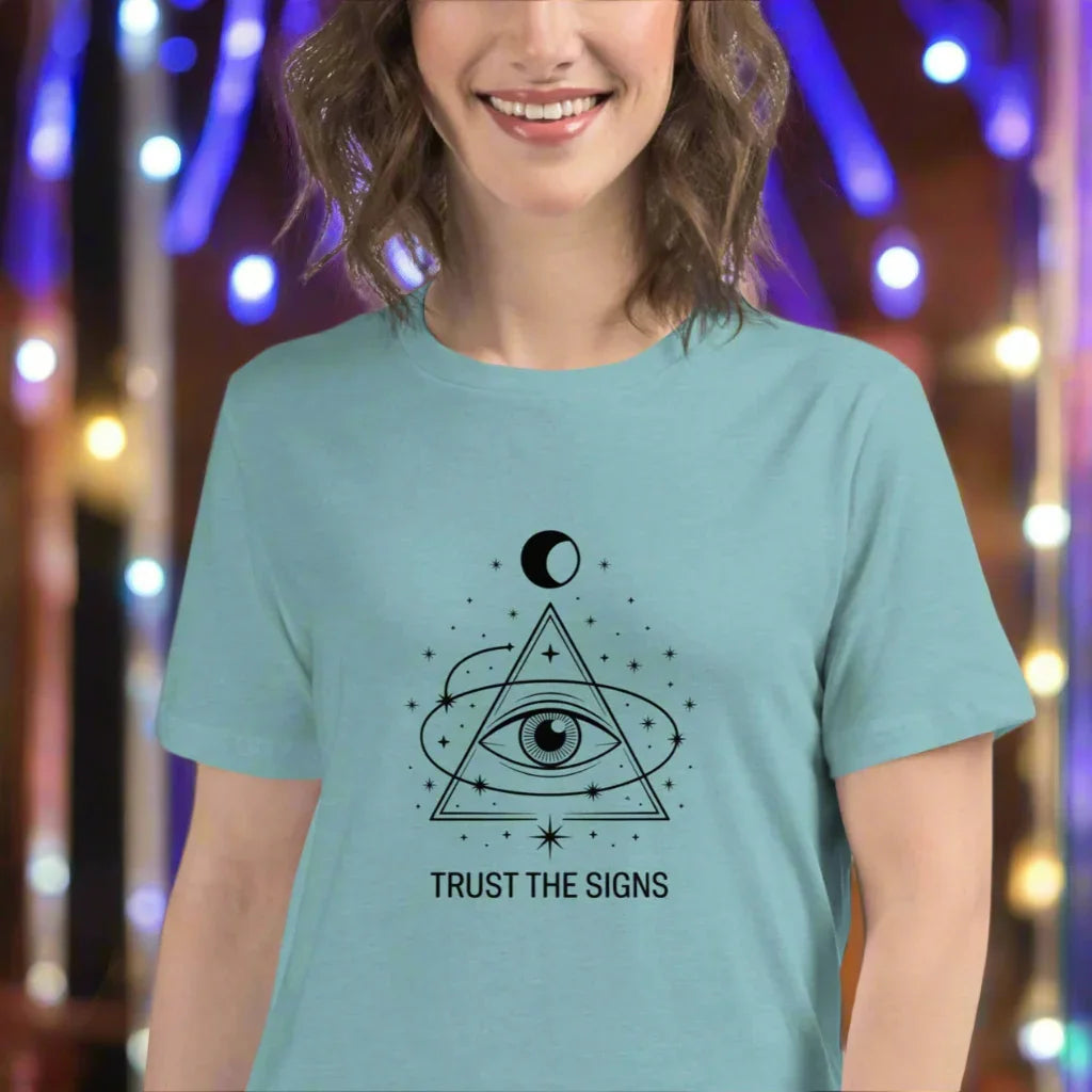 Trust the Signs T-Shirt – Third Eye Cosmic Triangle - RaZits