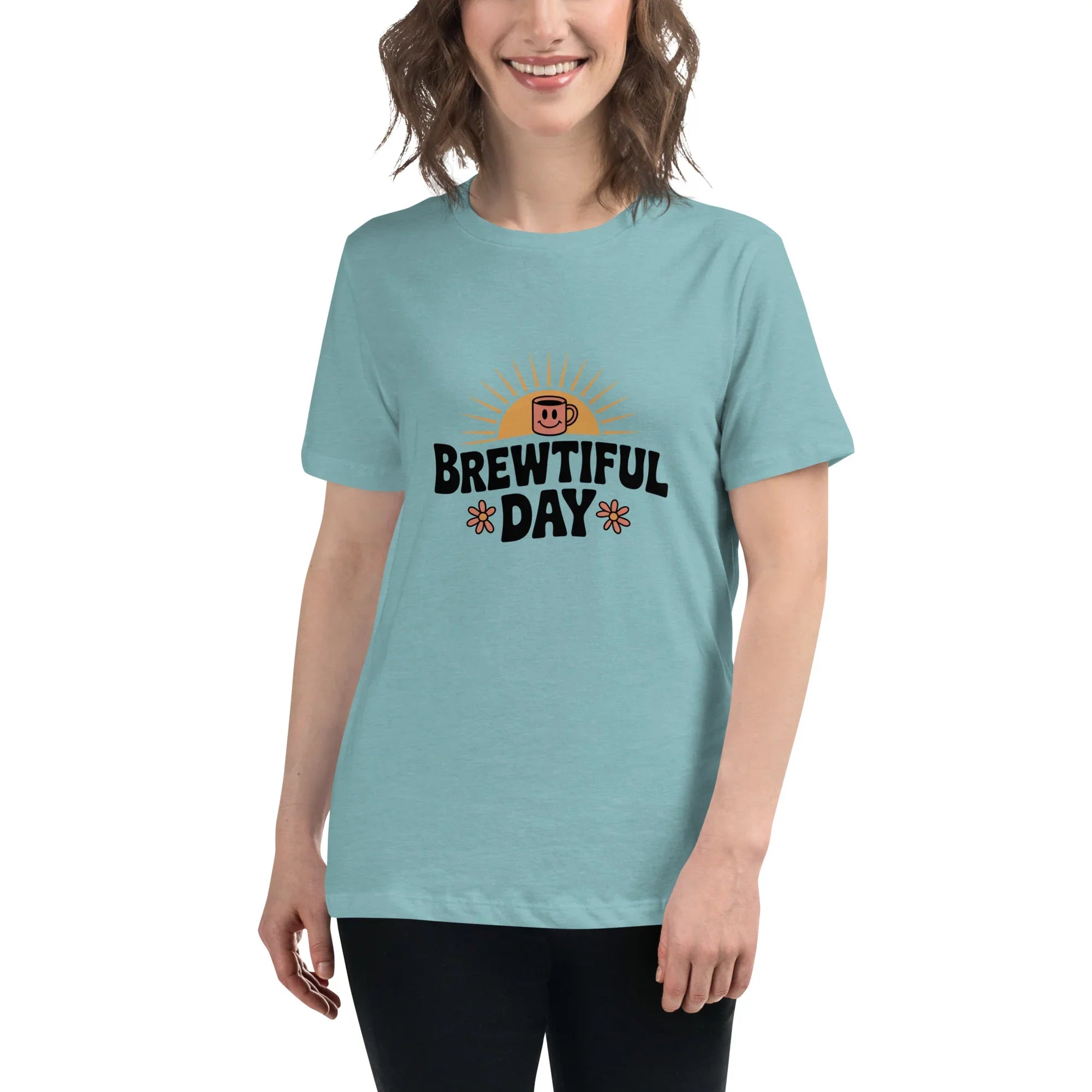 Brewtiful Day Sunrise Coffee Tee - RaZits