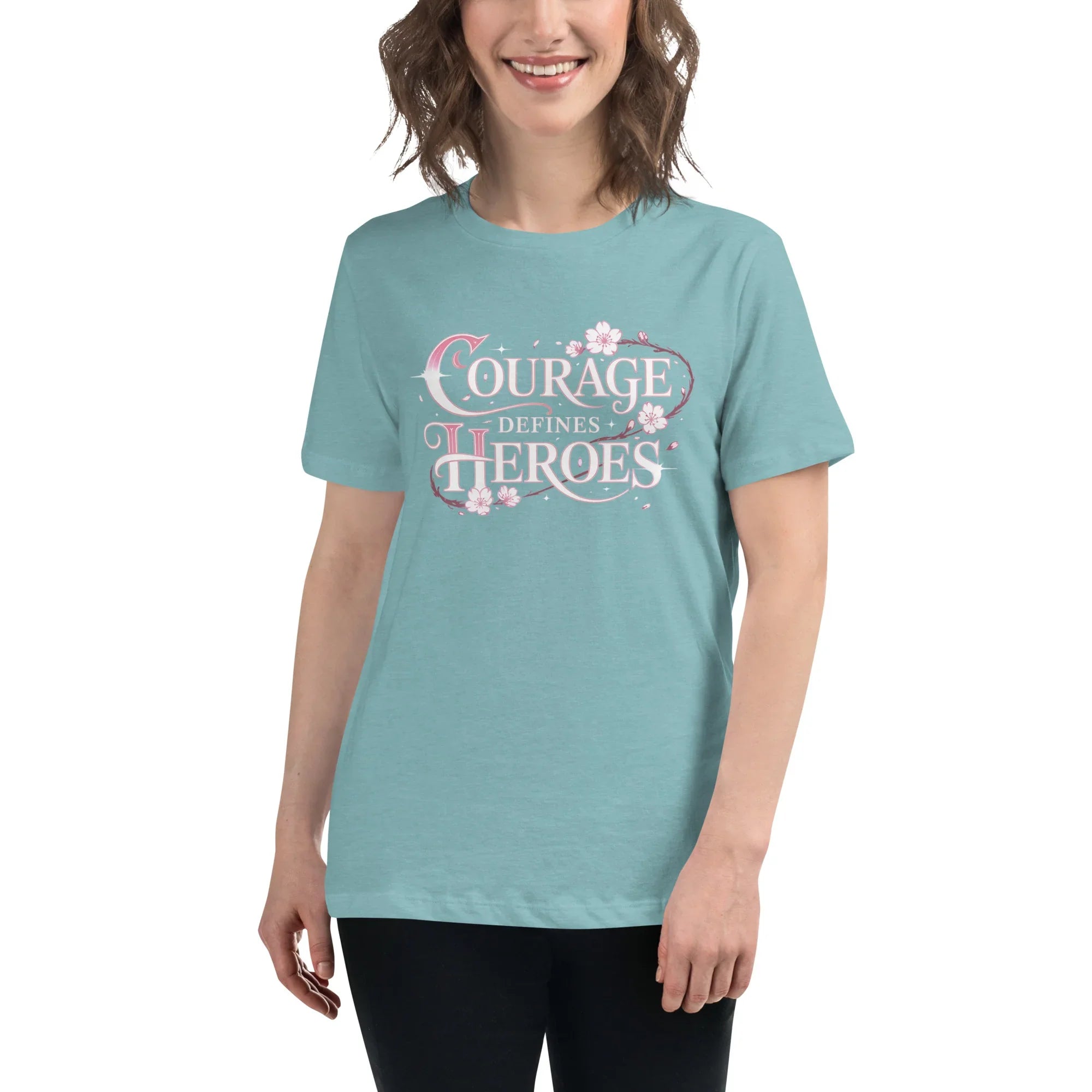 Courage Defines Heroes – JRPG Sakura T-Shirt - RaZits