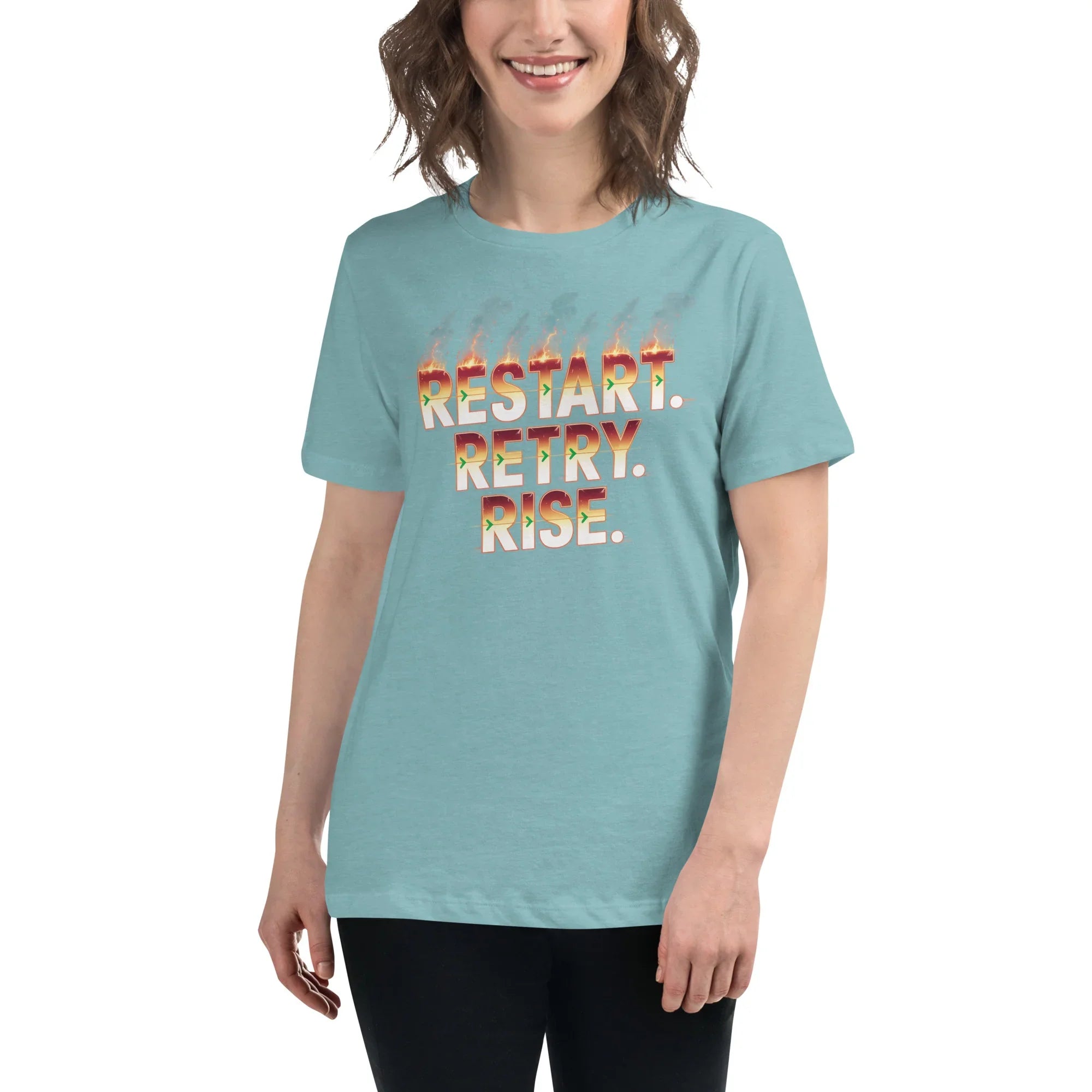 Restart Retry Rise - Rogue Like Action T-Shirt - RaZits
