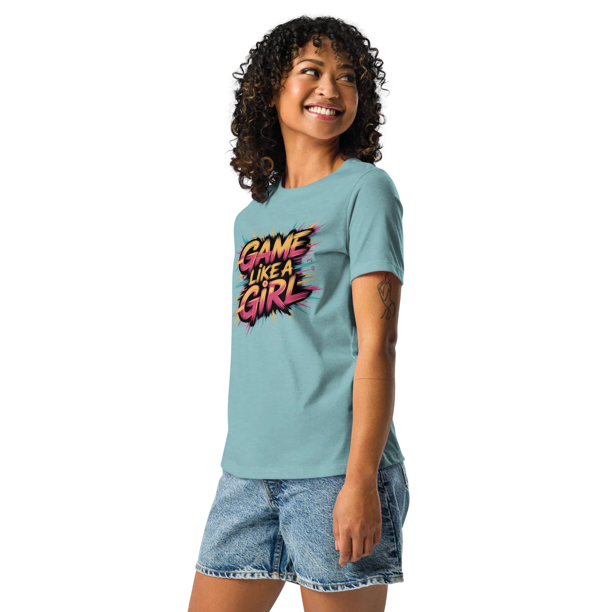 Game Like a Girl Shirt – Bold Neon Gamer Tee - RaZits