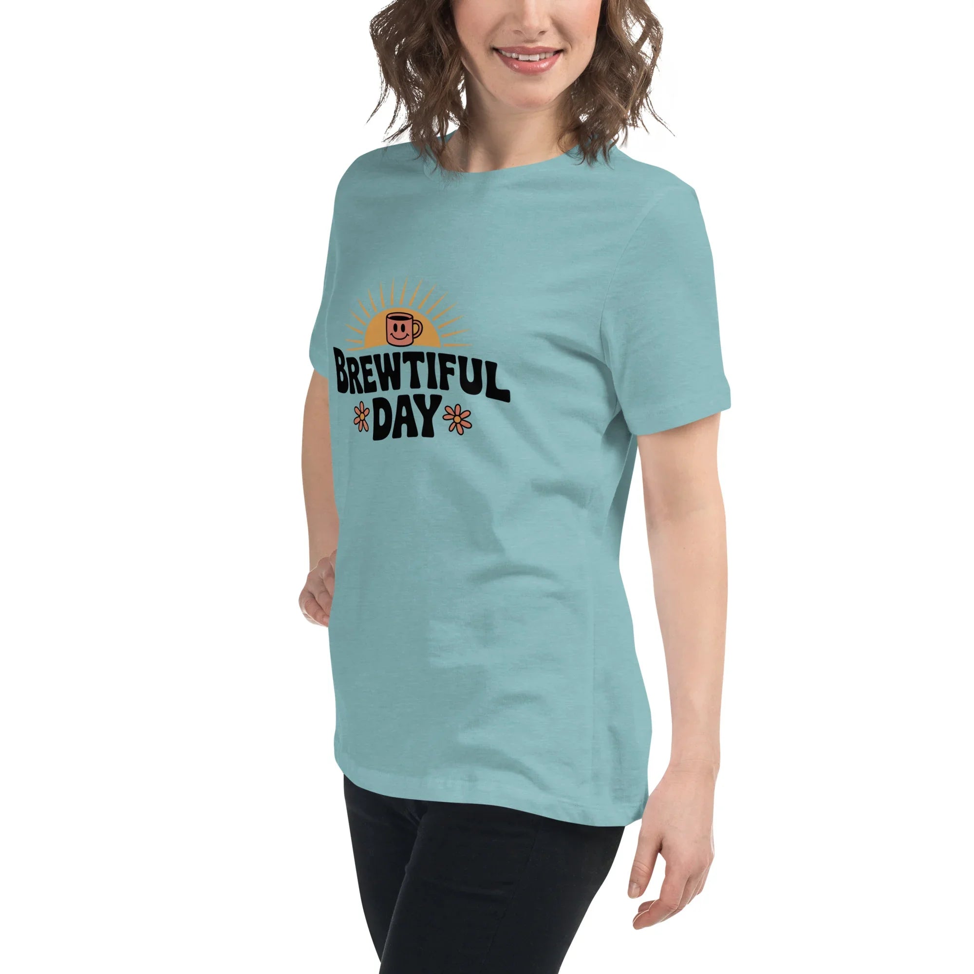 Brewtiful Day Sunrise Coffee Tee - RaZits