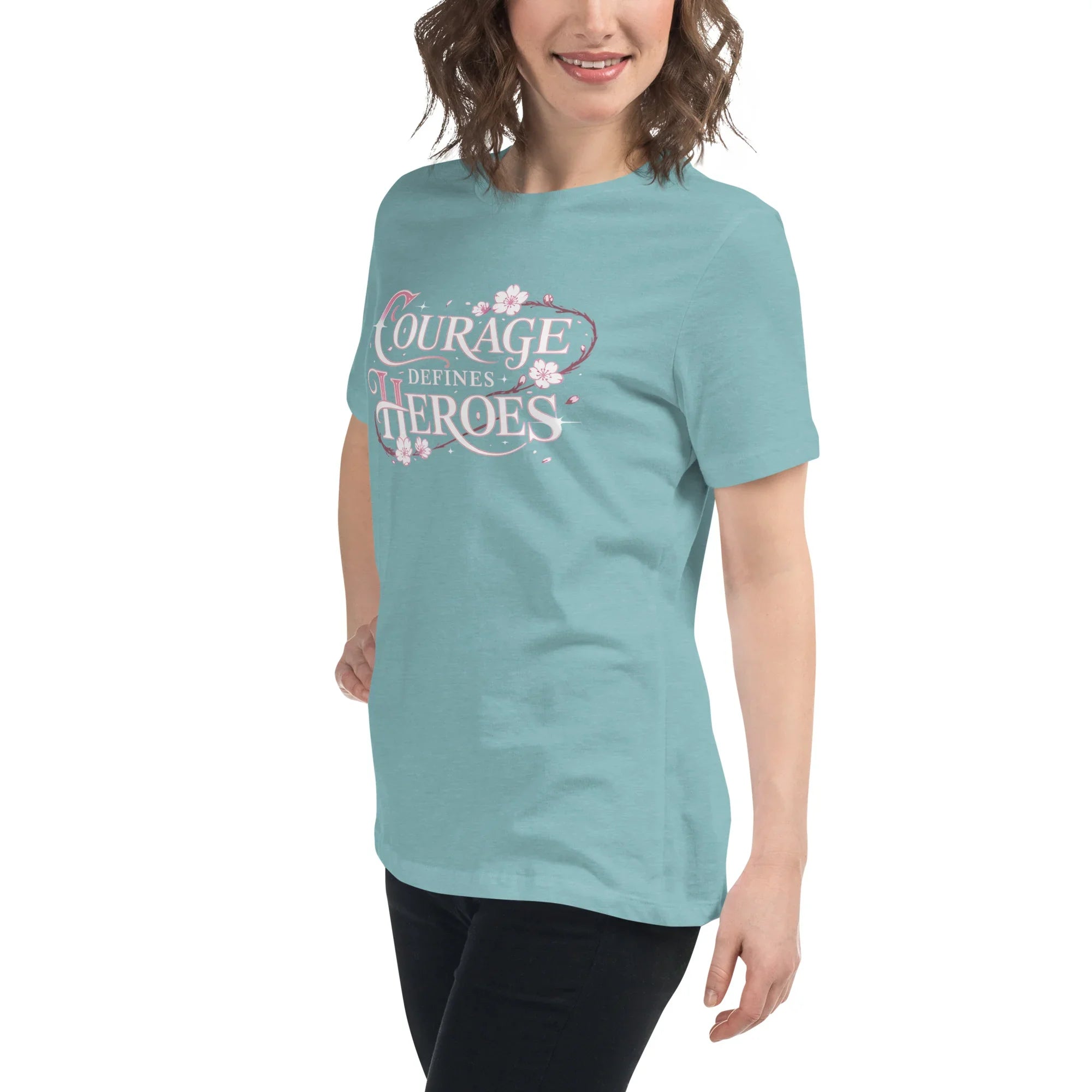 Courage Defines Heroes – JRPG Sakura T-Shirt - RaZits