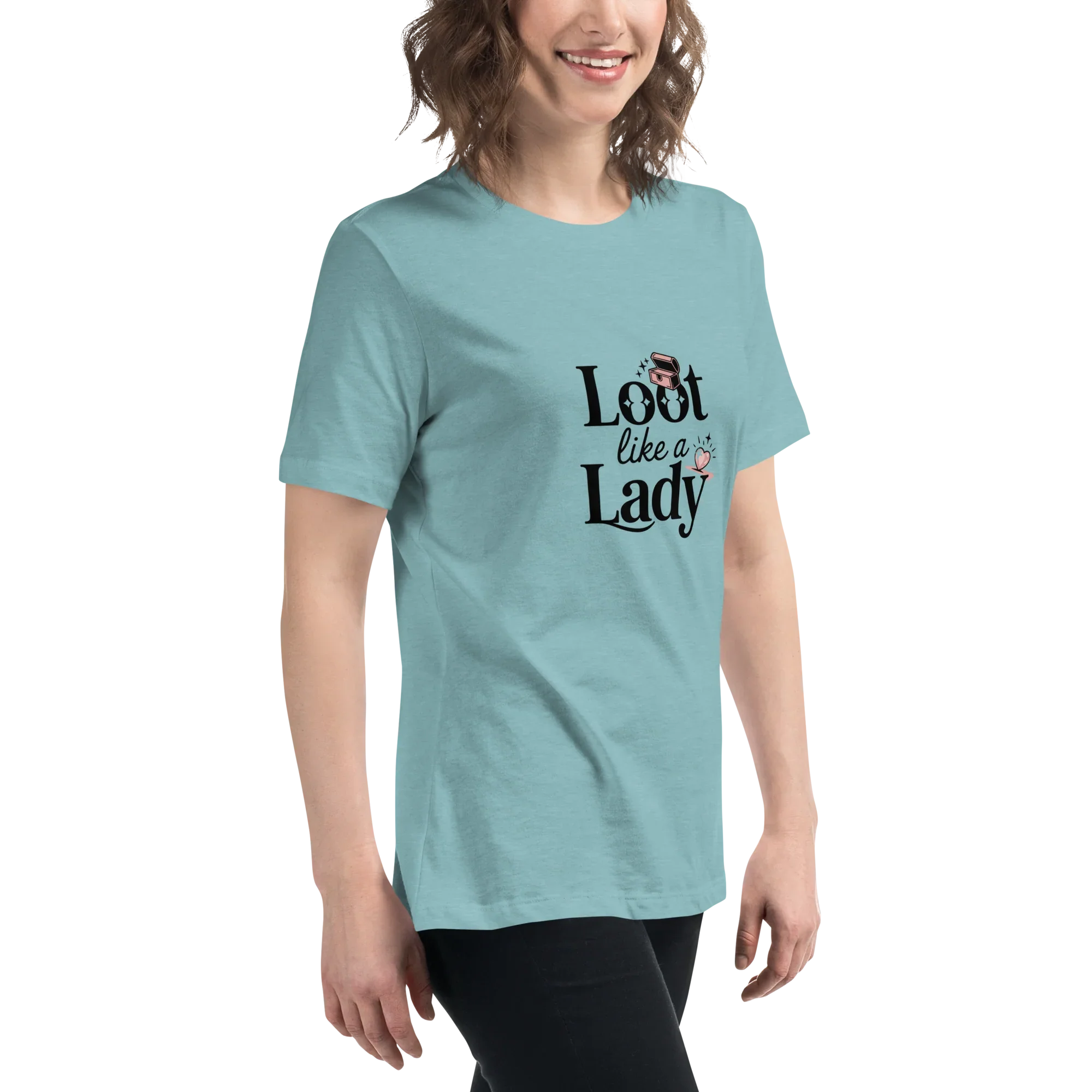 Loot Like a Lady Shirt – Red Gamer Girl Tee - RaZits