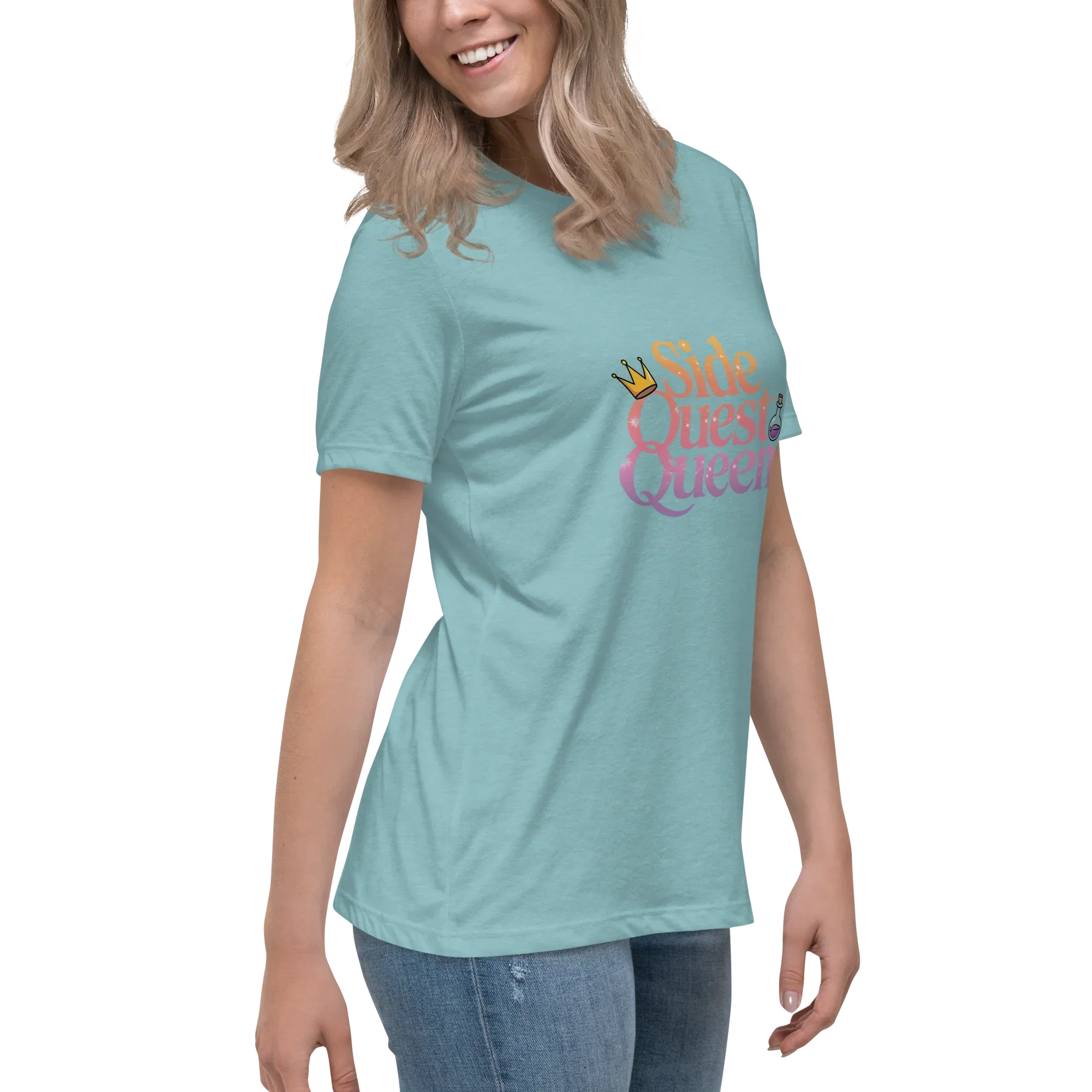 Side Quest Queen Shirt – Fantasy Gamer Girl Tee - RaZits