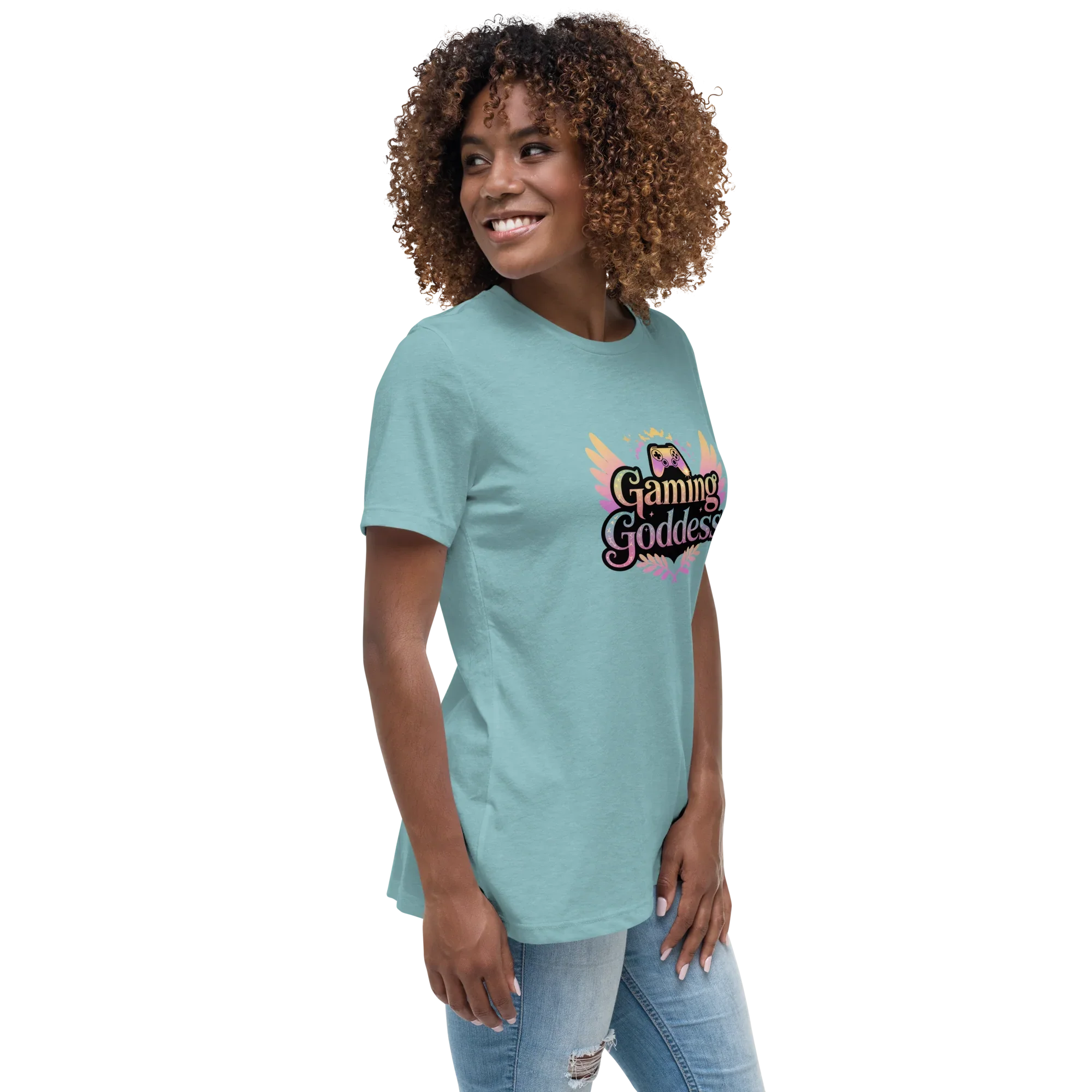Gaming Goddess Tee – Winged Gamer Girl Shirt - RaZits