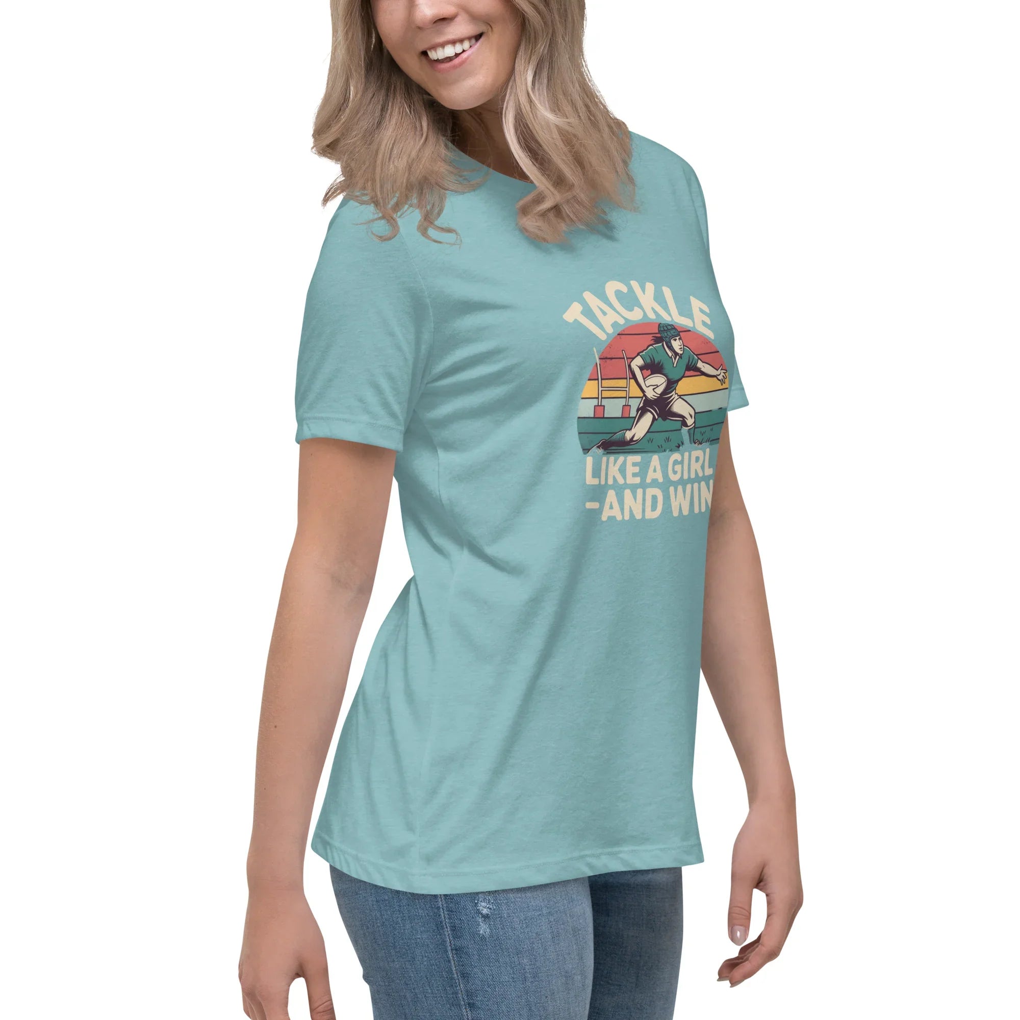 Tackle Like a Girl Tee – Win Bold Rugby Style - RaZits