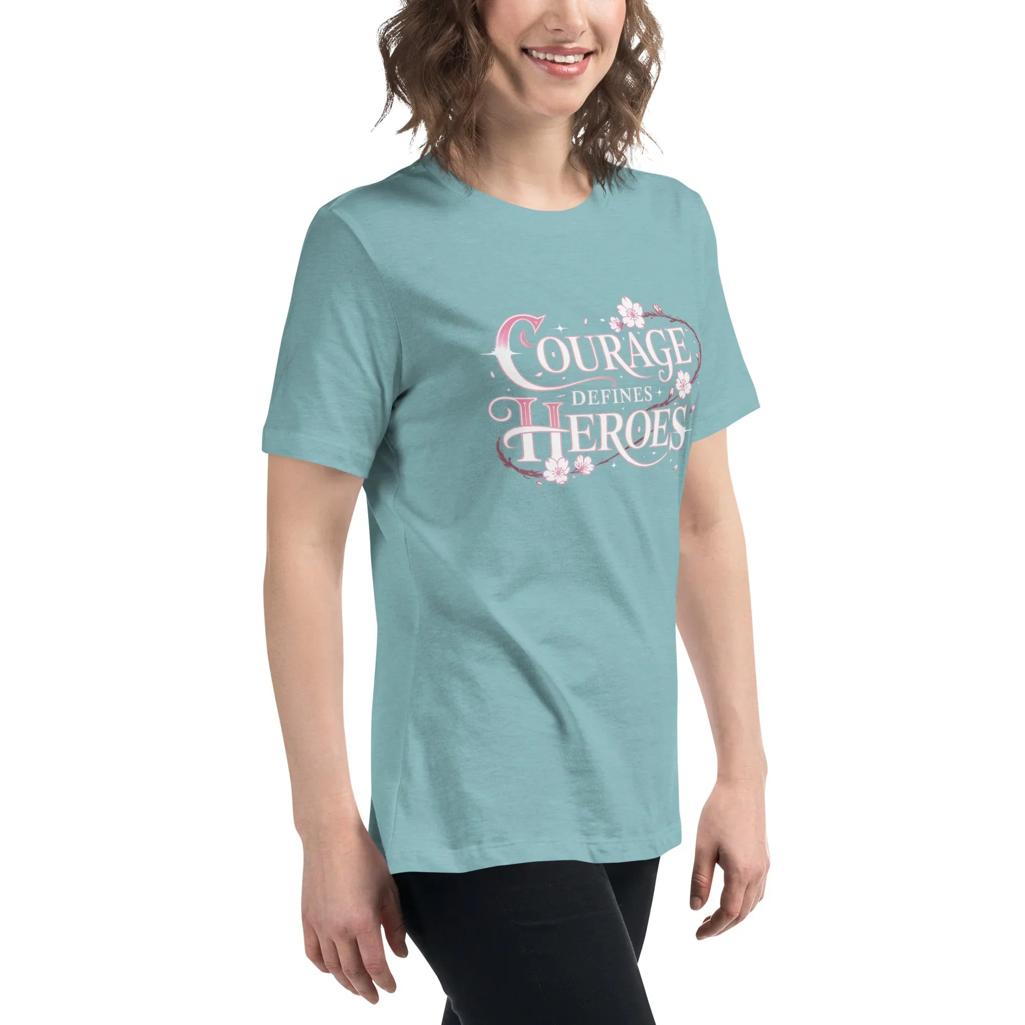 Courage Defines Heroes – JRPG Sakura T-Shirt - RaZits